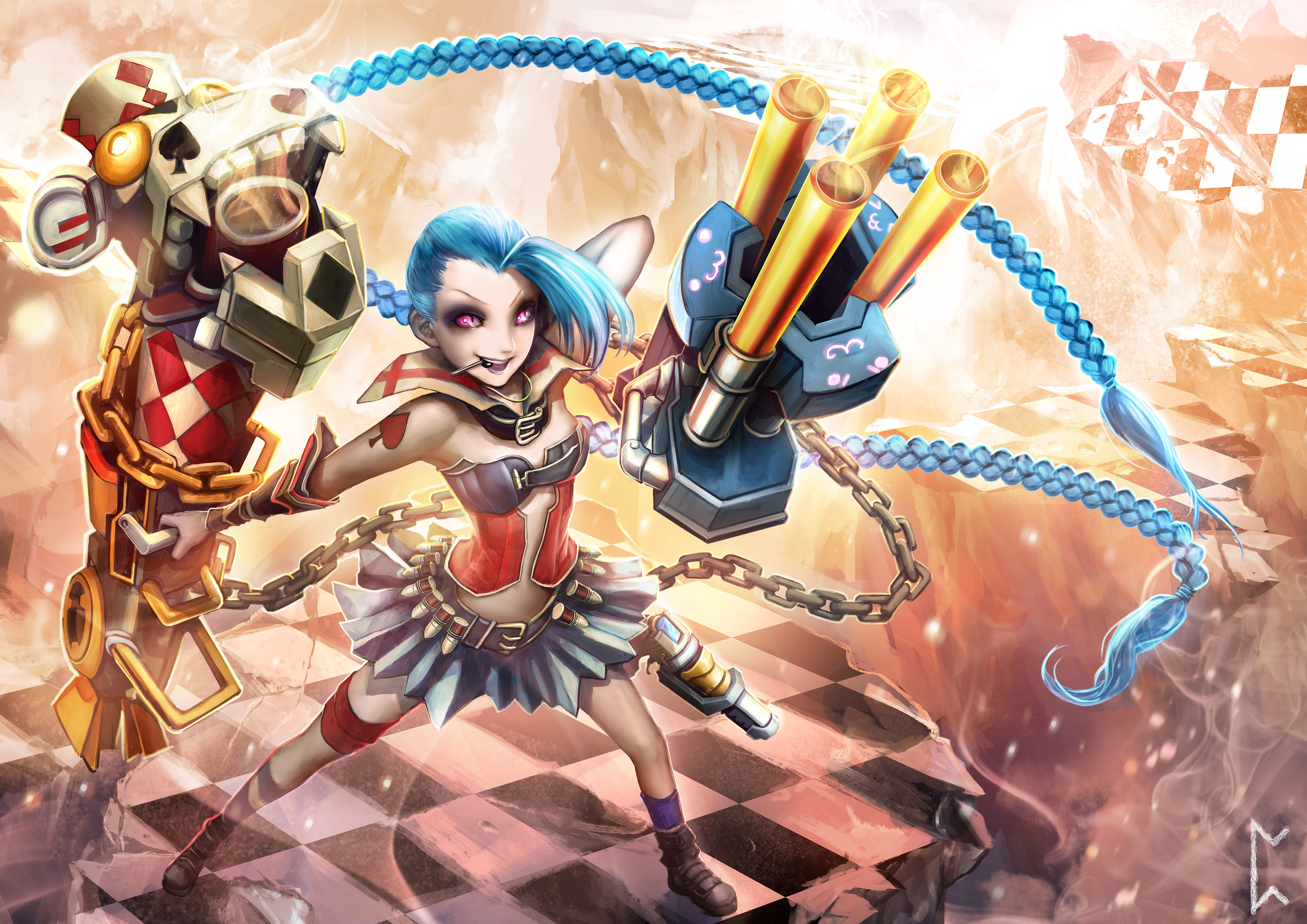 Jinx League Of Legends X Arcane  Art Wallpapers