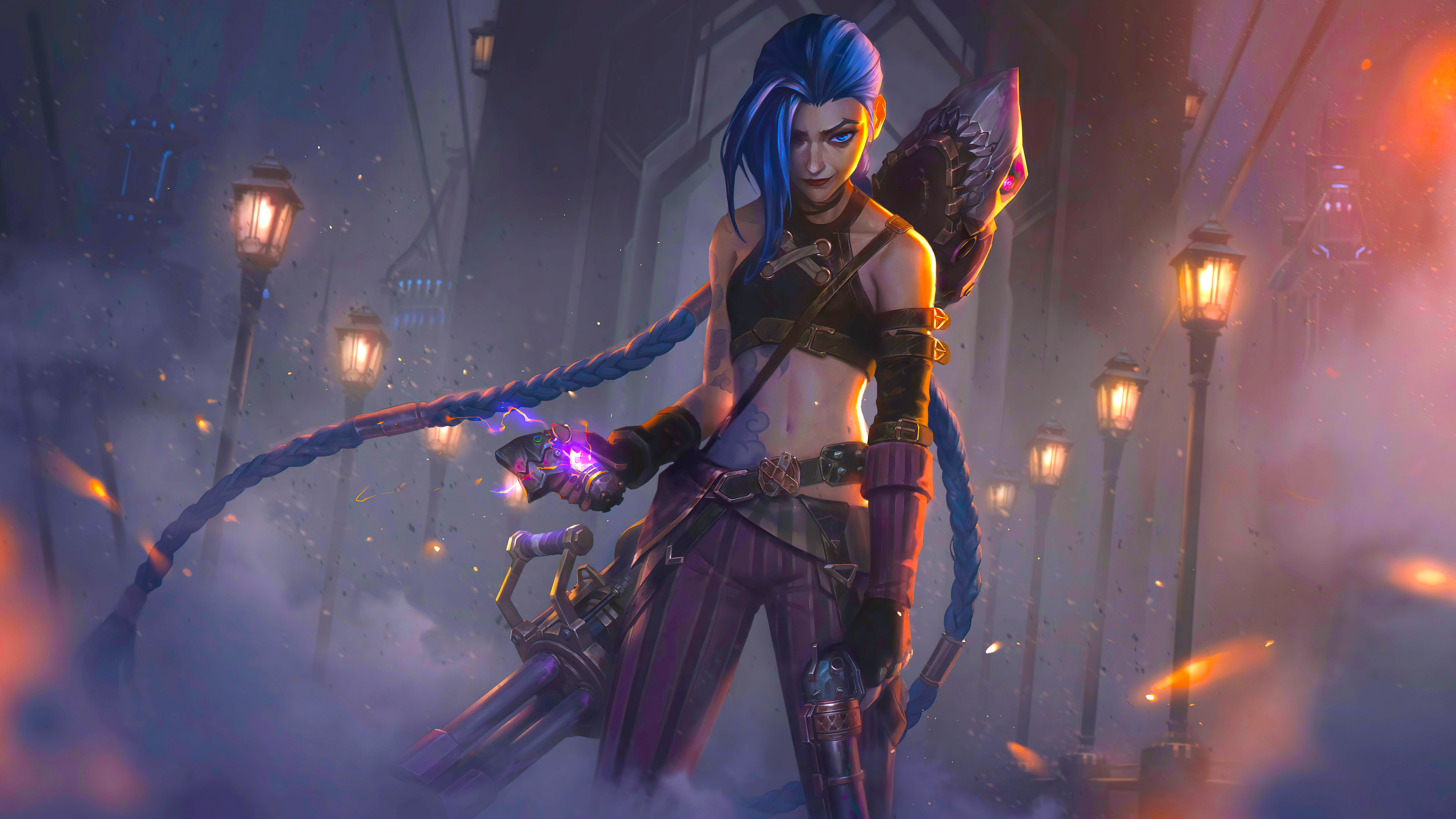 Jinx League Of Legends X Arcane  Art Wallpapers