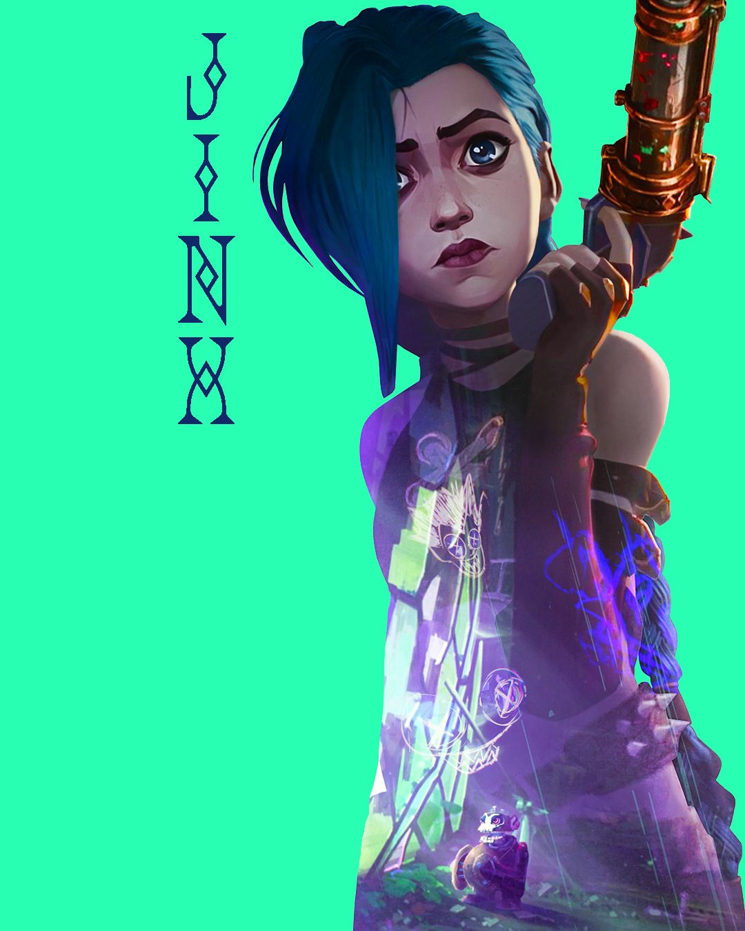 Jinx League Of Legends X Arcane  Art Wallpapers