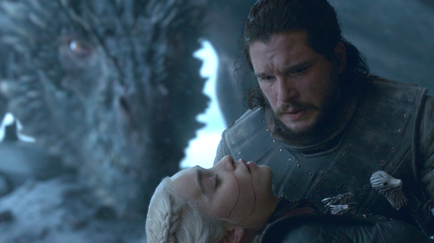 Jon Snow Daenerys Targaryen Last Scene Wallpapers