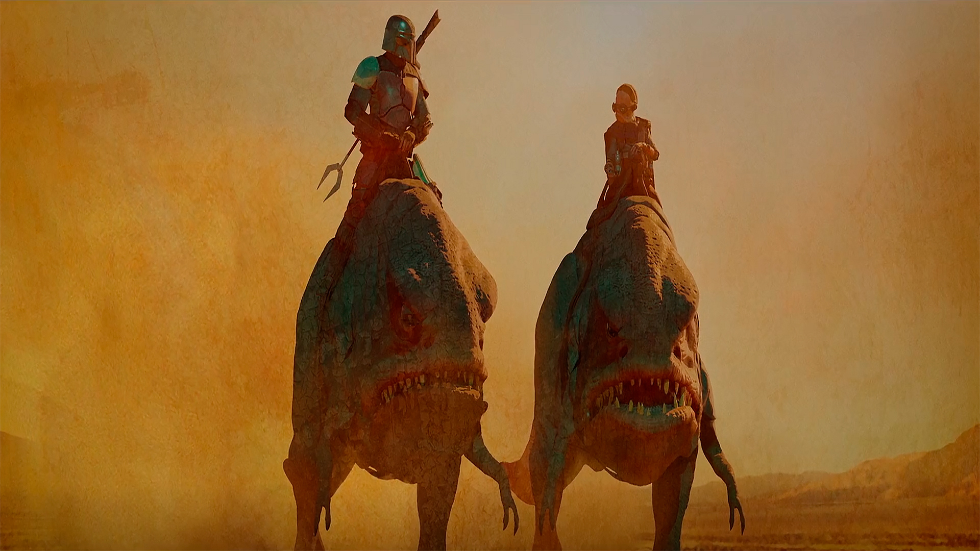 Mandalorian And Grogu Riding Wallpapers