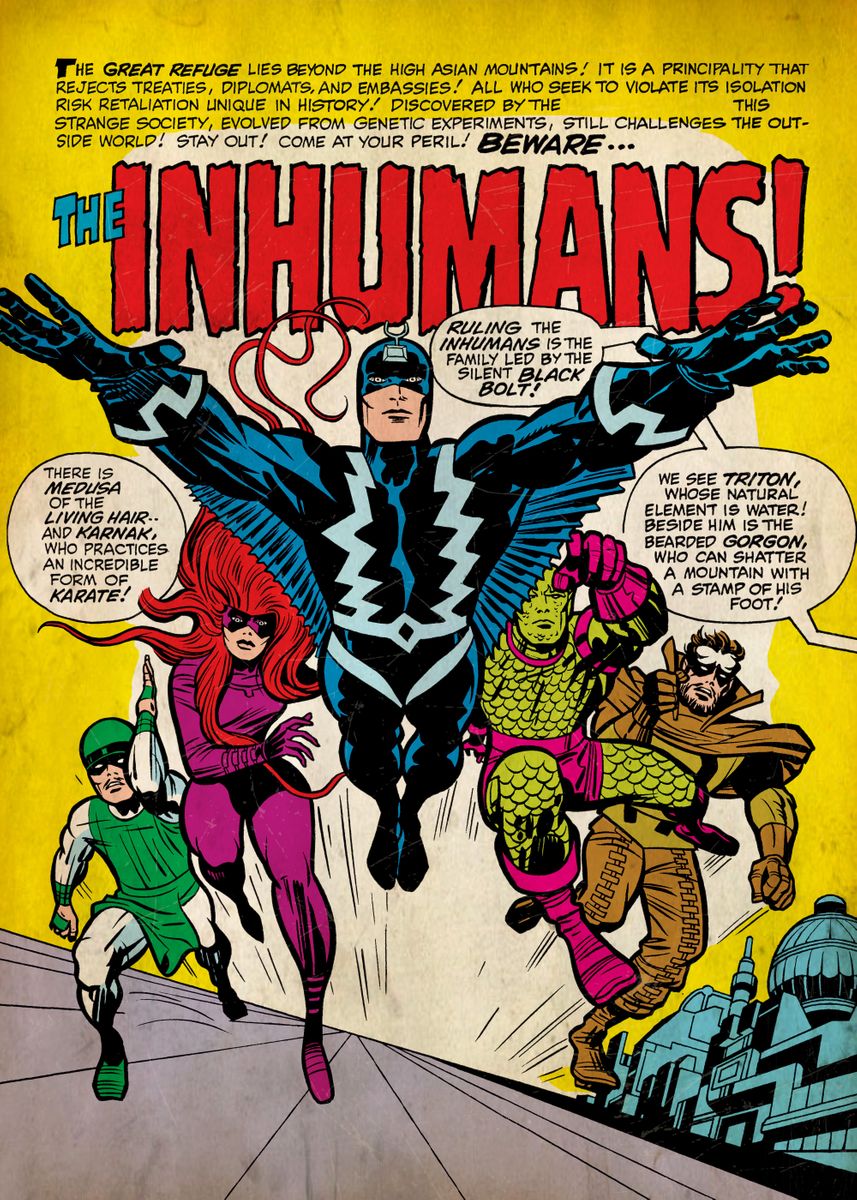 Marvel Inhumans Artwork Poster Wallpapers