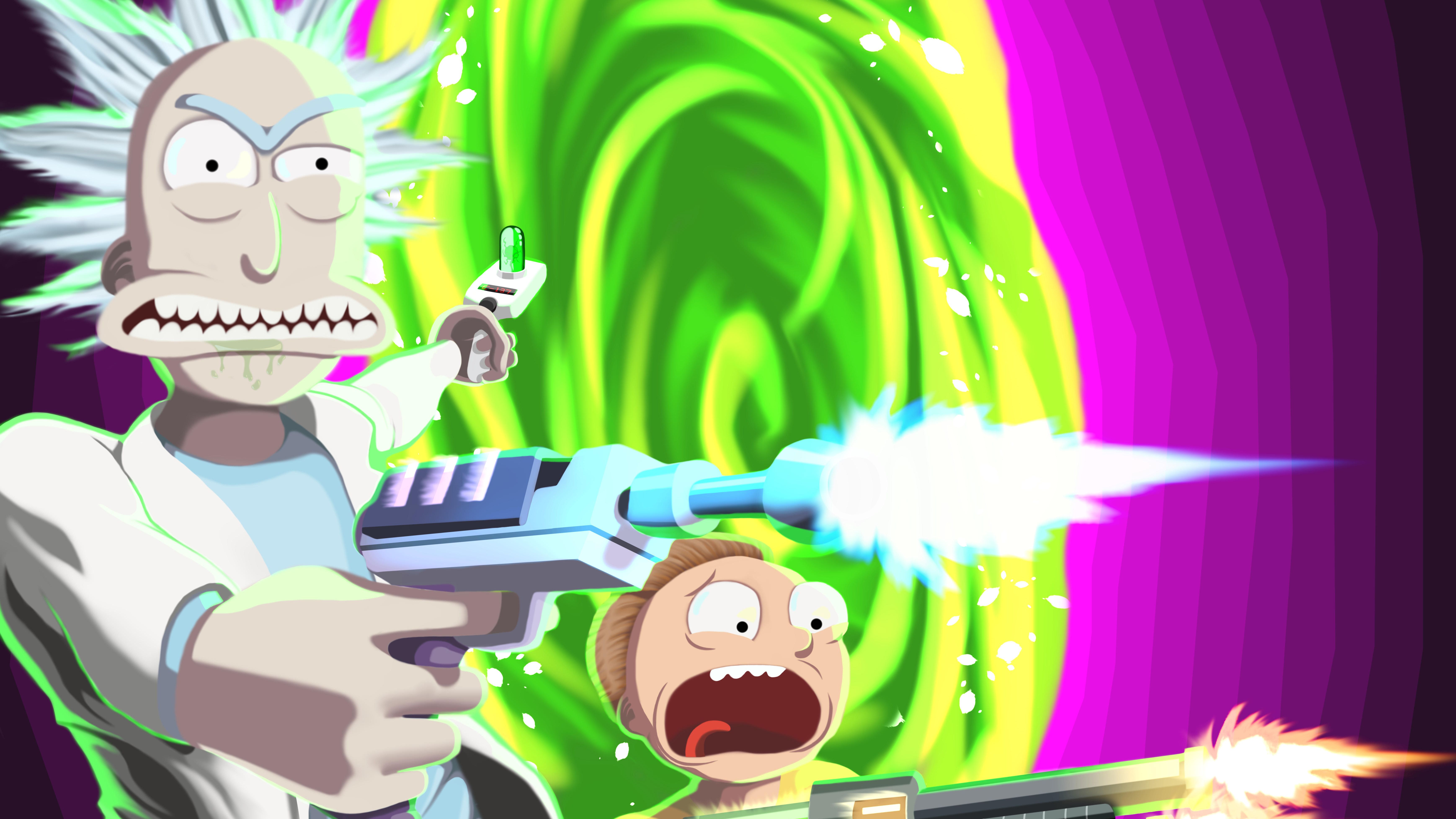 Morty Smith And Rick Sanchez Fanart Wallpapers