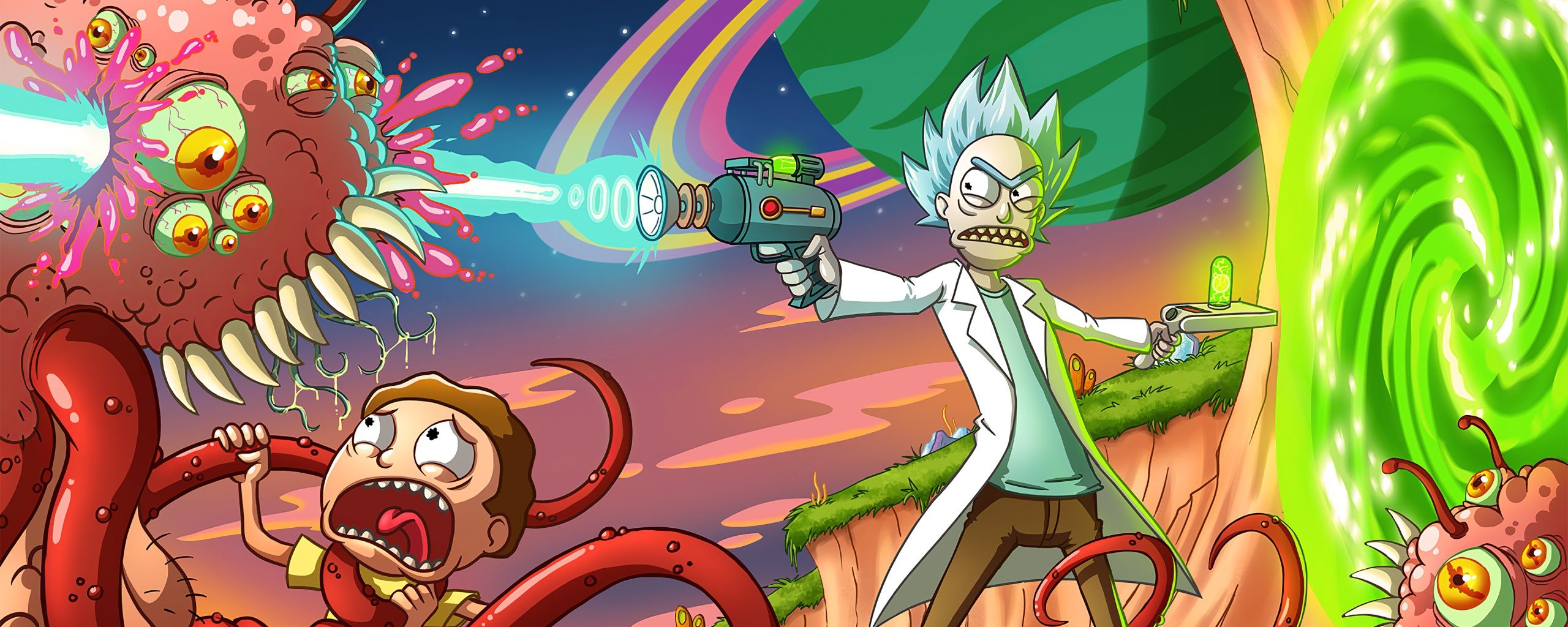 Morty Smith Rick Sanchez 4K Art Wallpapers