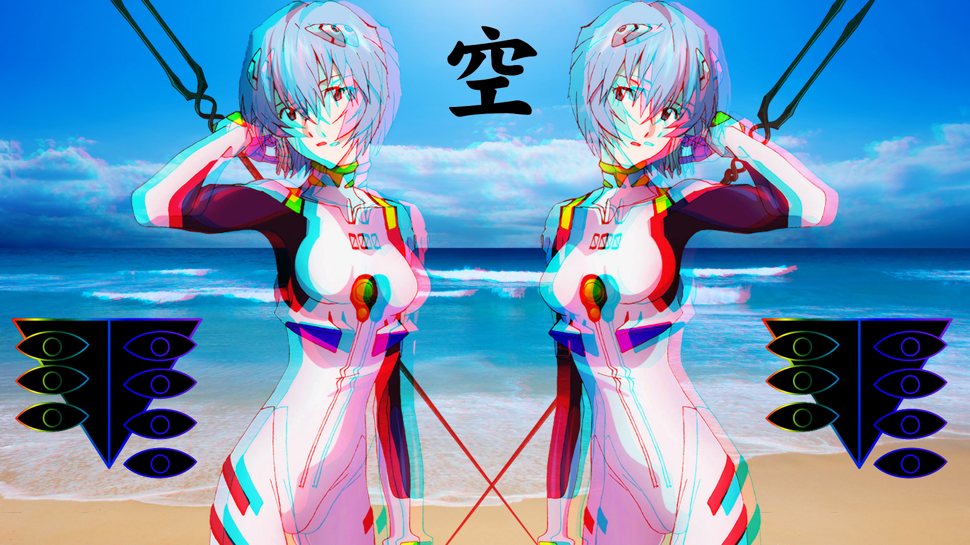 Neon Genesis Evangelion Vaporwave Wallpapers