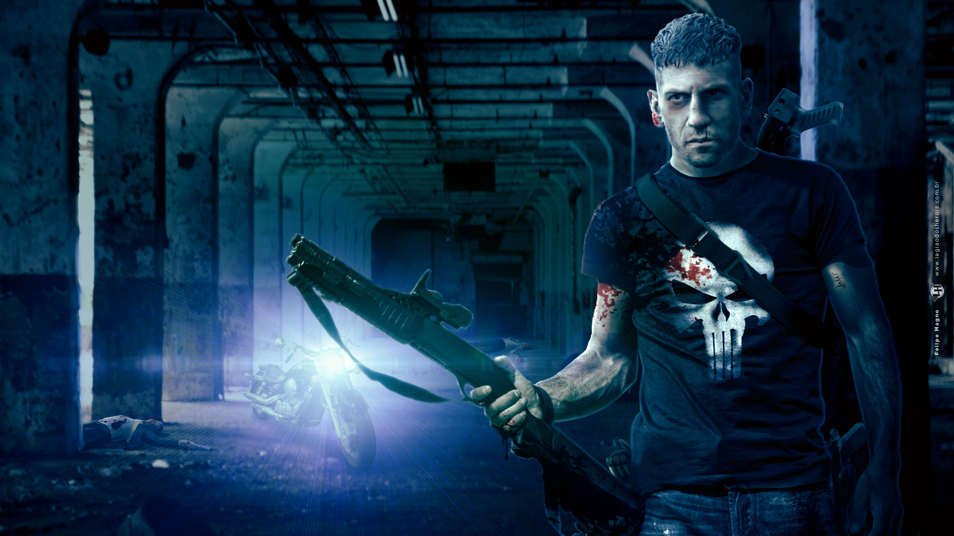 Netflix The Punisher Jon Bernthal Art Wallpapers