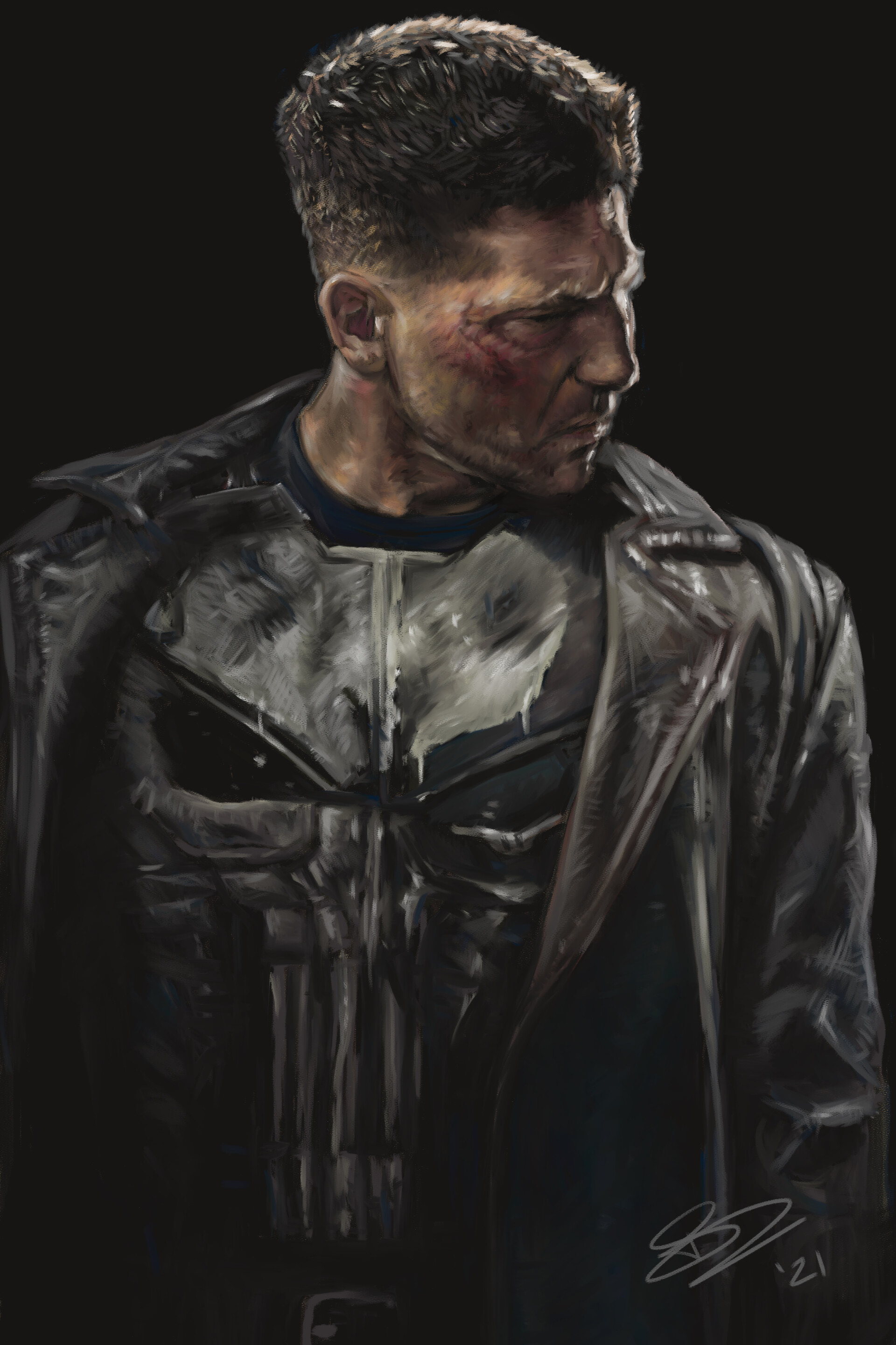 Netflix The Punisher Jon Bernthal Art Wallpapers