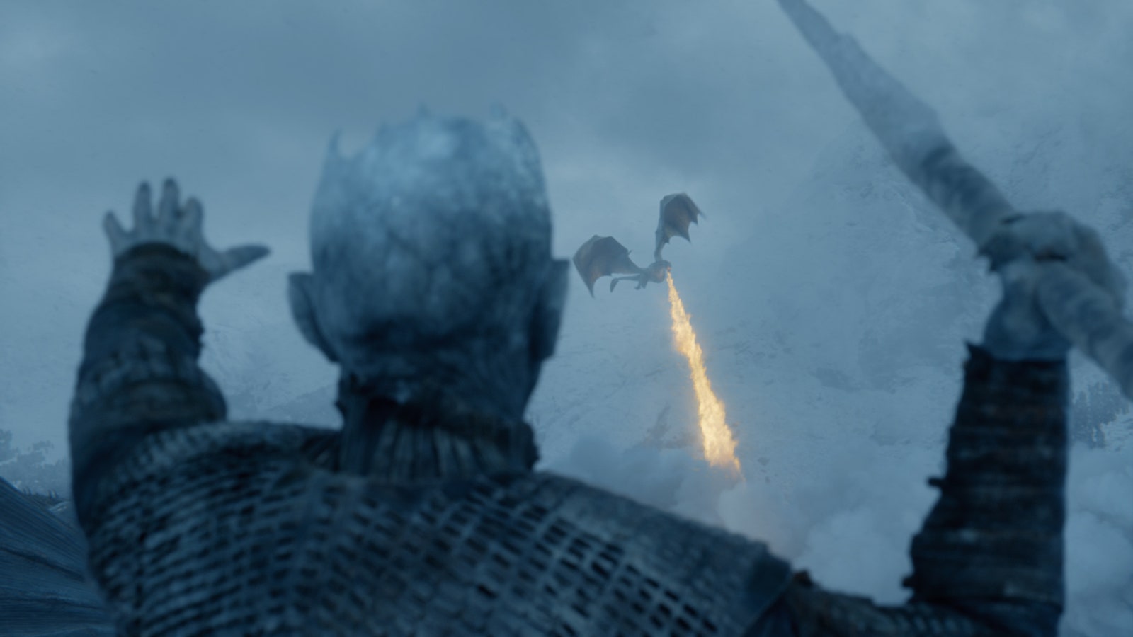 Night King Vs Wolf Game Of Thrones 8 Artwork Wallpapers