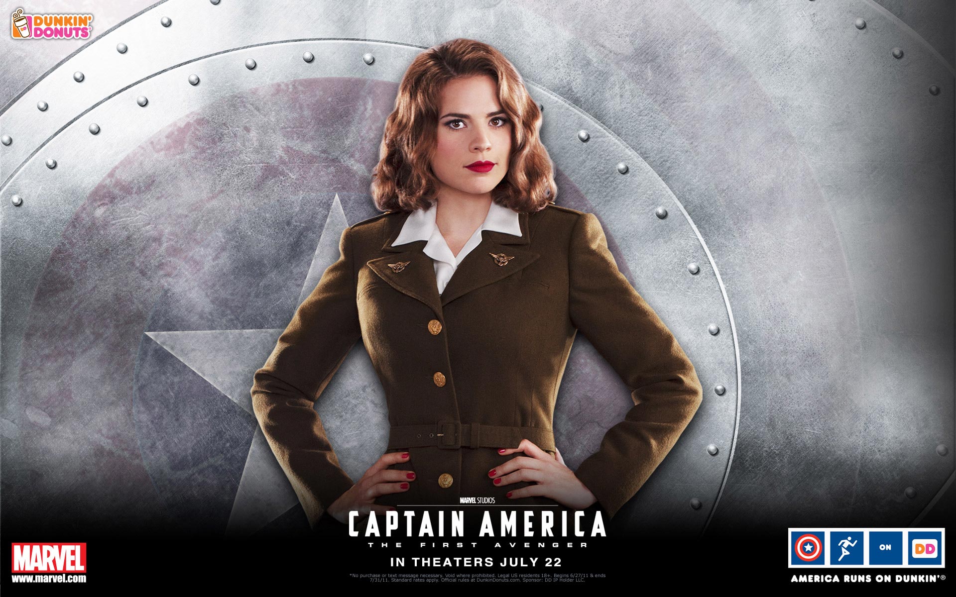 Peggy Carter As Captain America Wallpapers