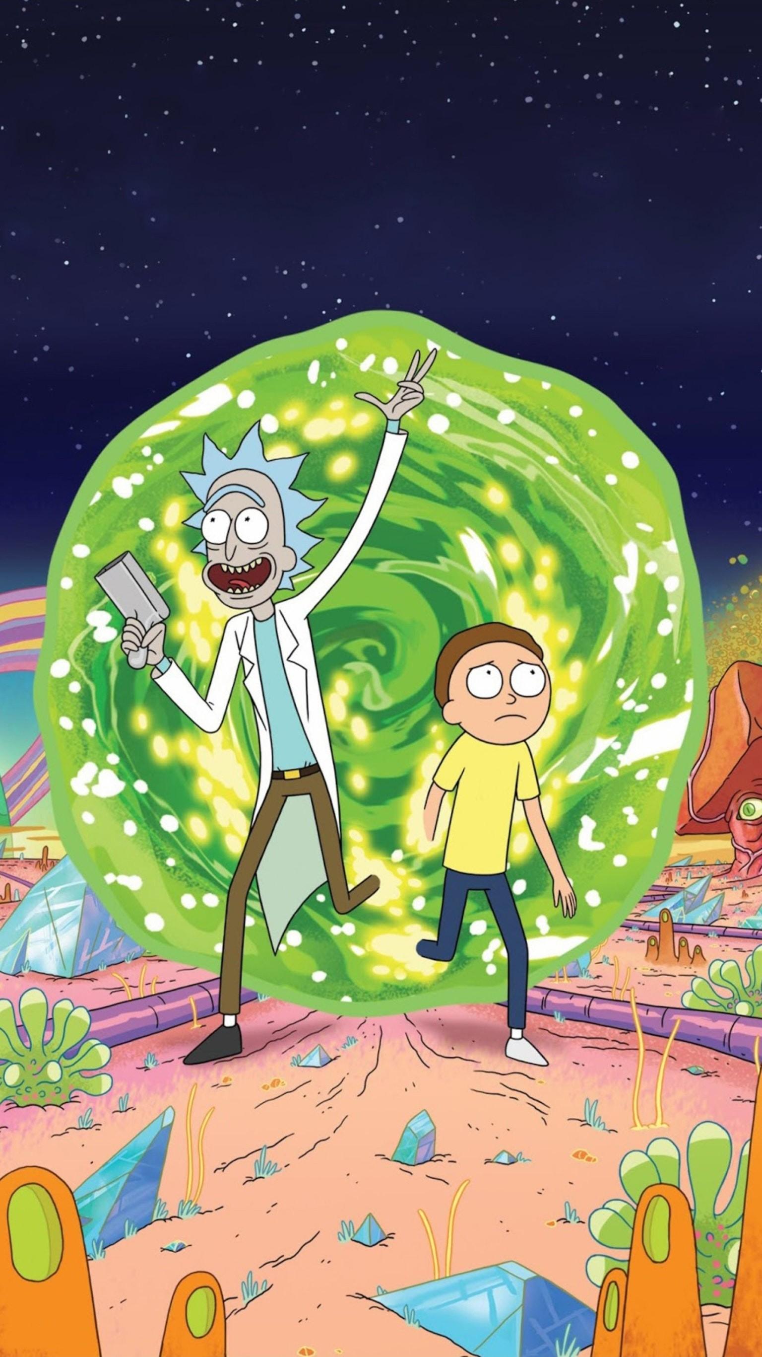 Rick And Morty 4K Iphone 1080X1920 Wallpapers