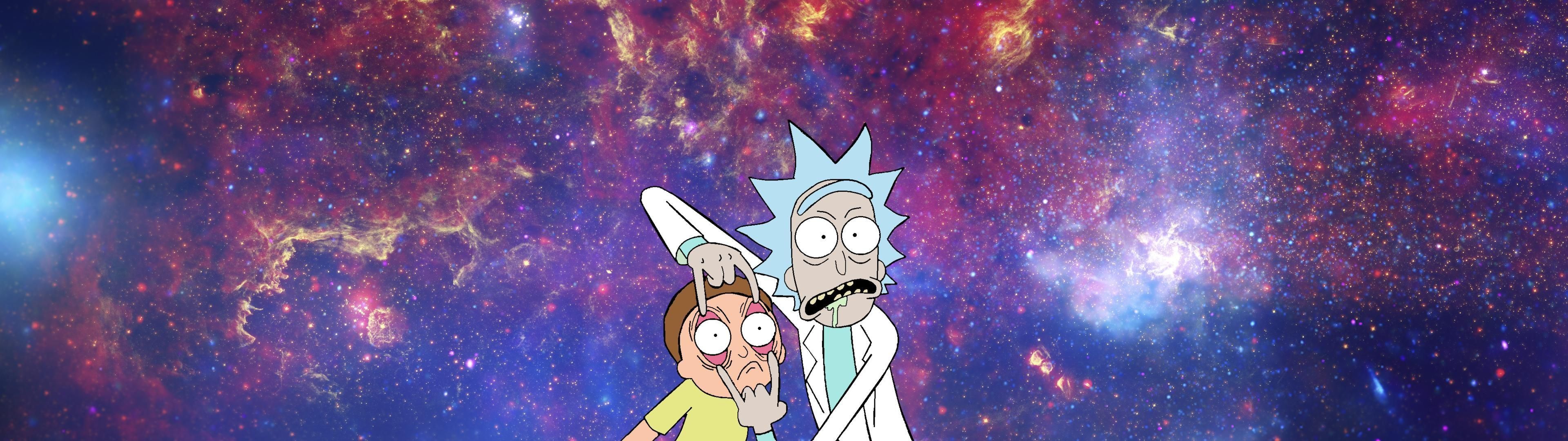 Rick And Morty Dual Screen Wallpapers