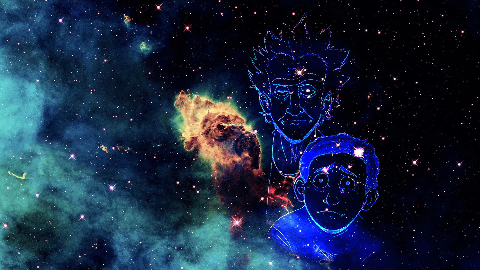 Rick And Morty In Outer Space Wallpapers