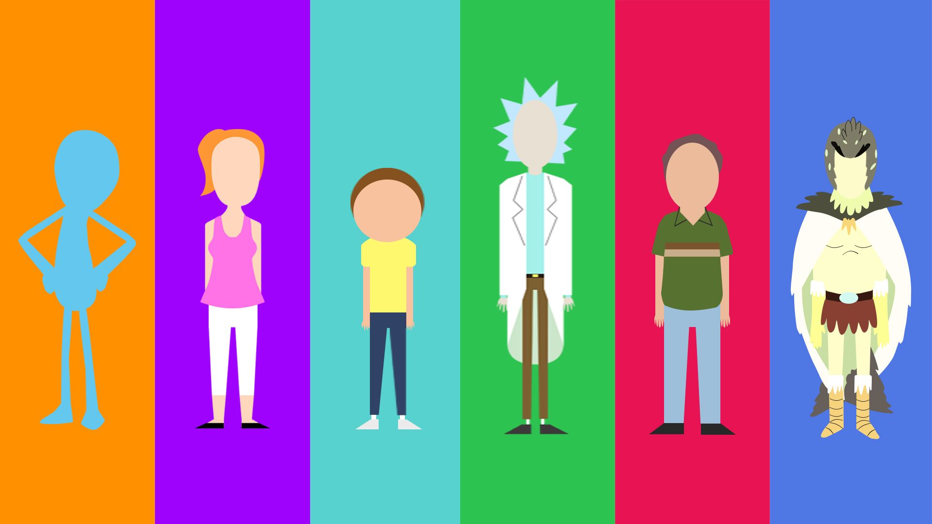 Rick And Morty Minimal Wallpapers