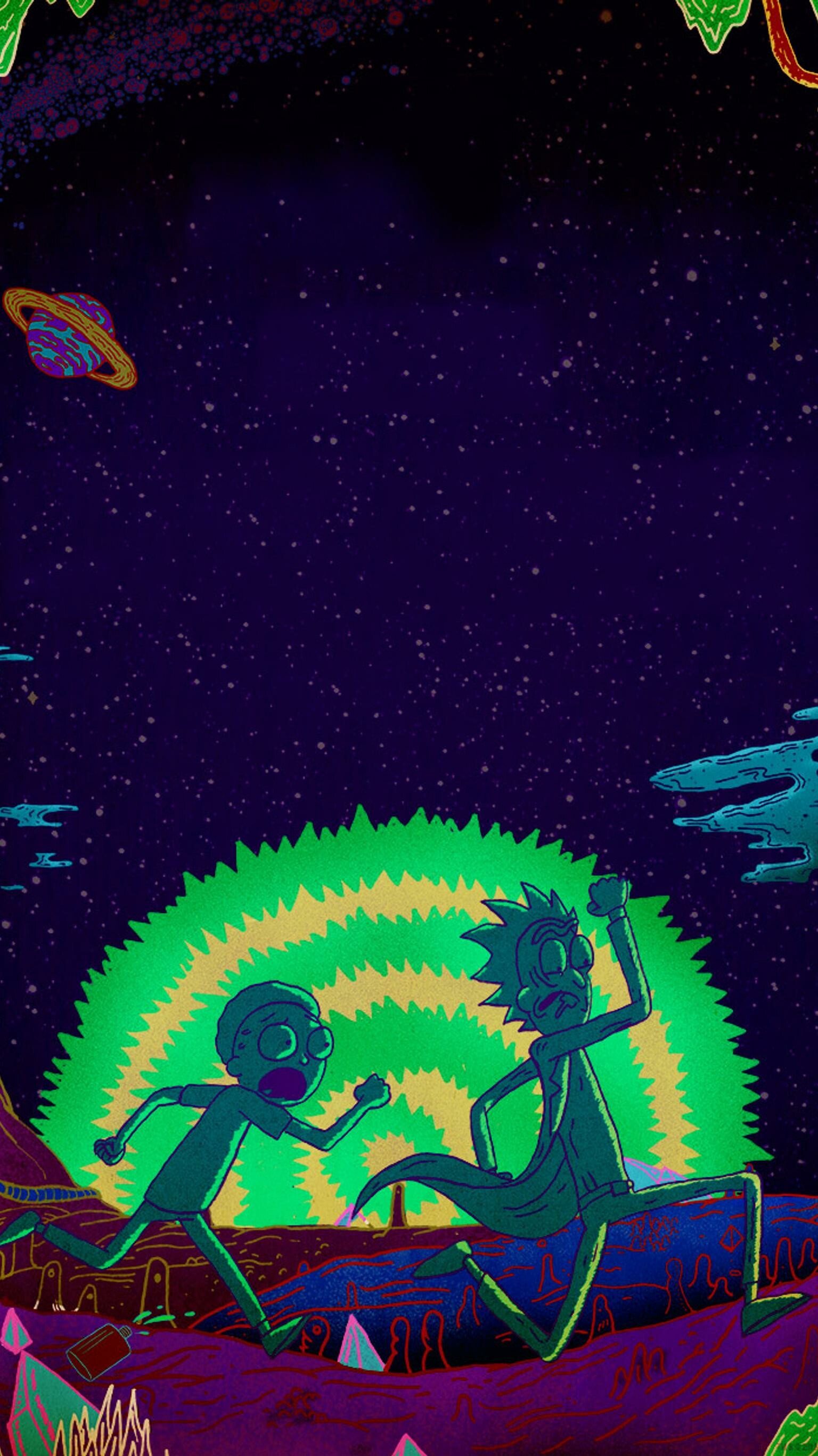 Rick And Morty On The Run Wallpapers