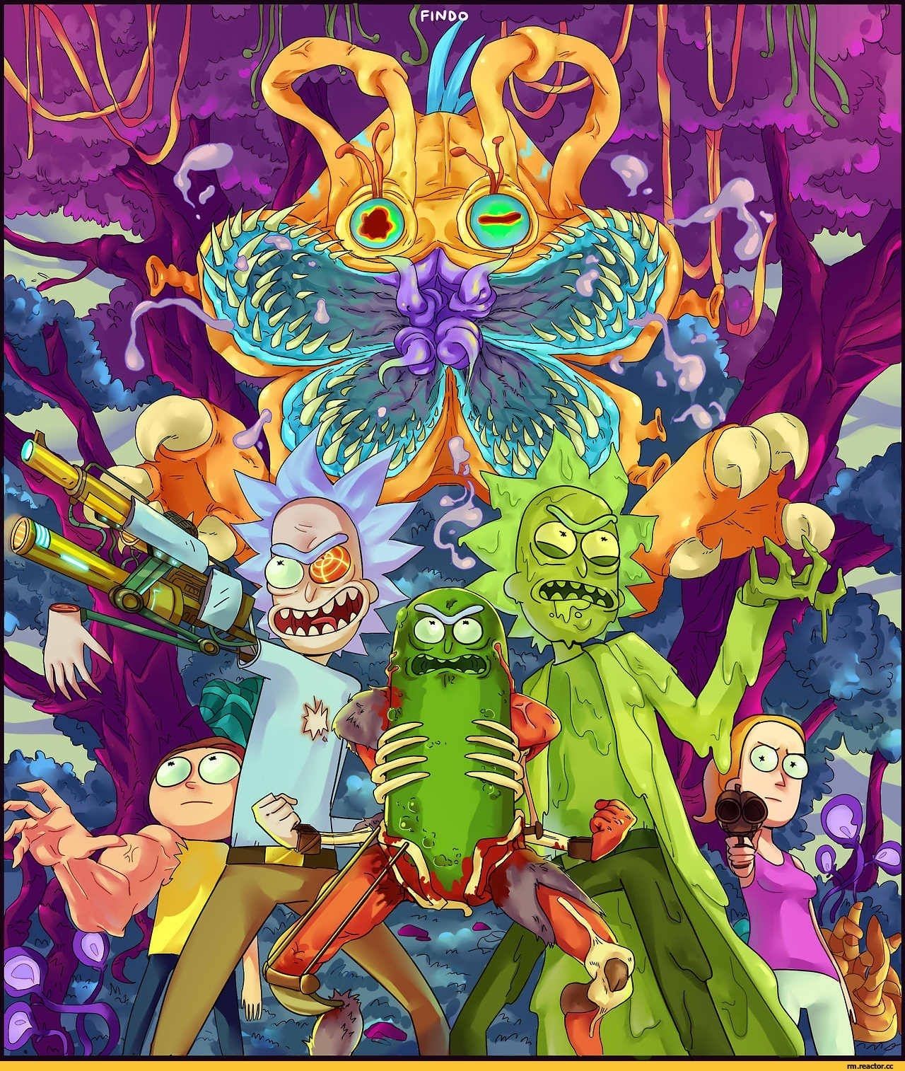 Rick And Morty Psychedelic Wallpapers