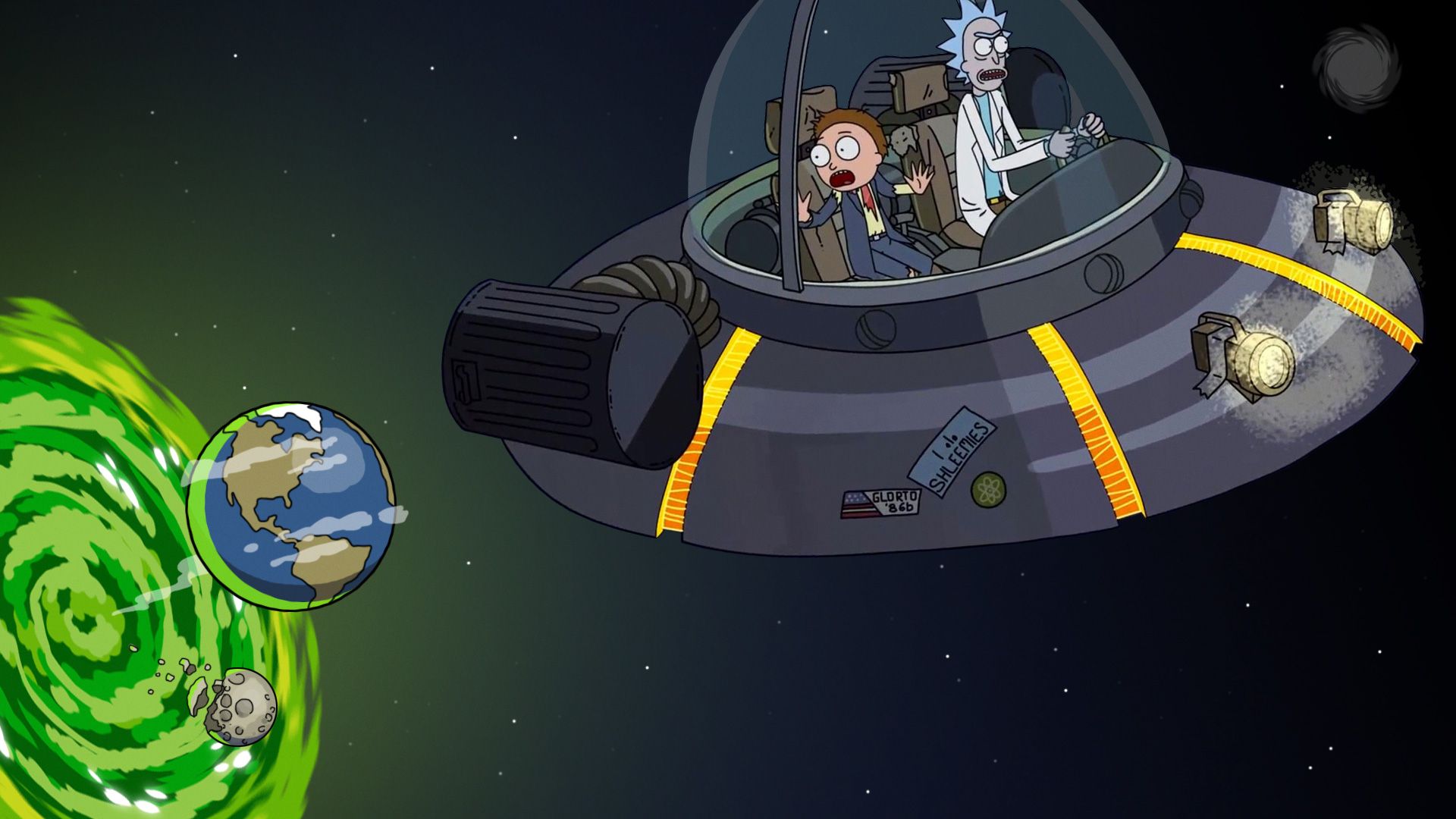 Rick And Morty Space Wallpapers