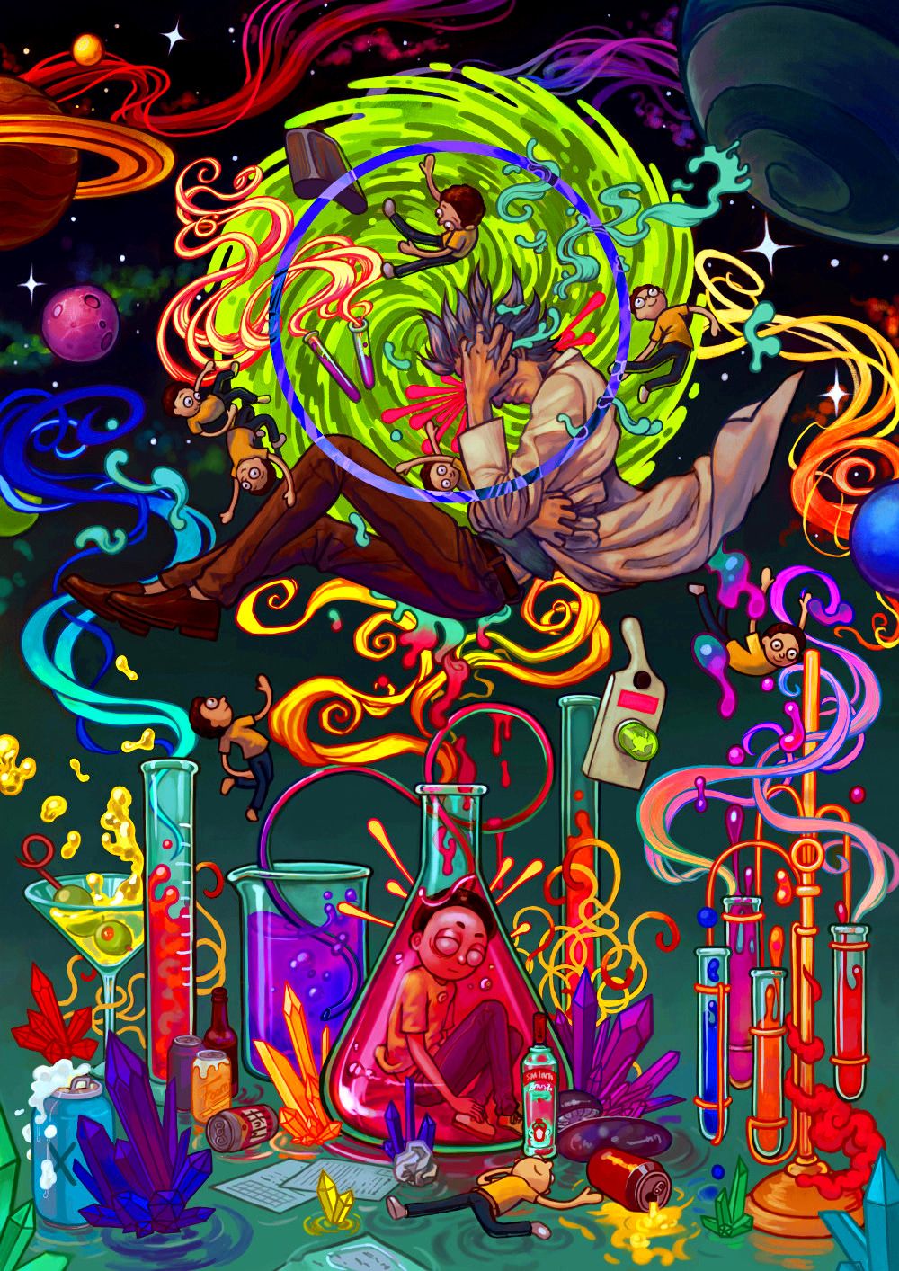 Rick And Morty Trippy Wallpapers