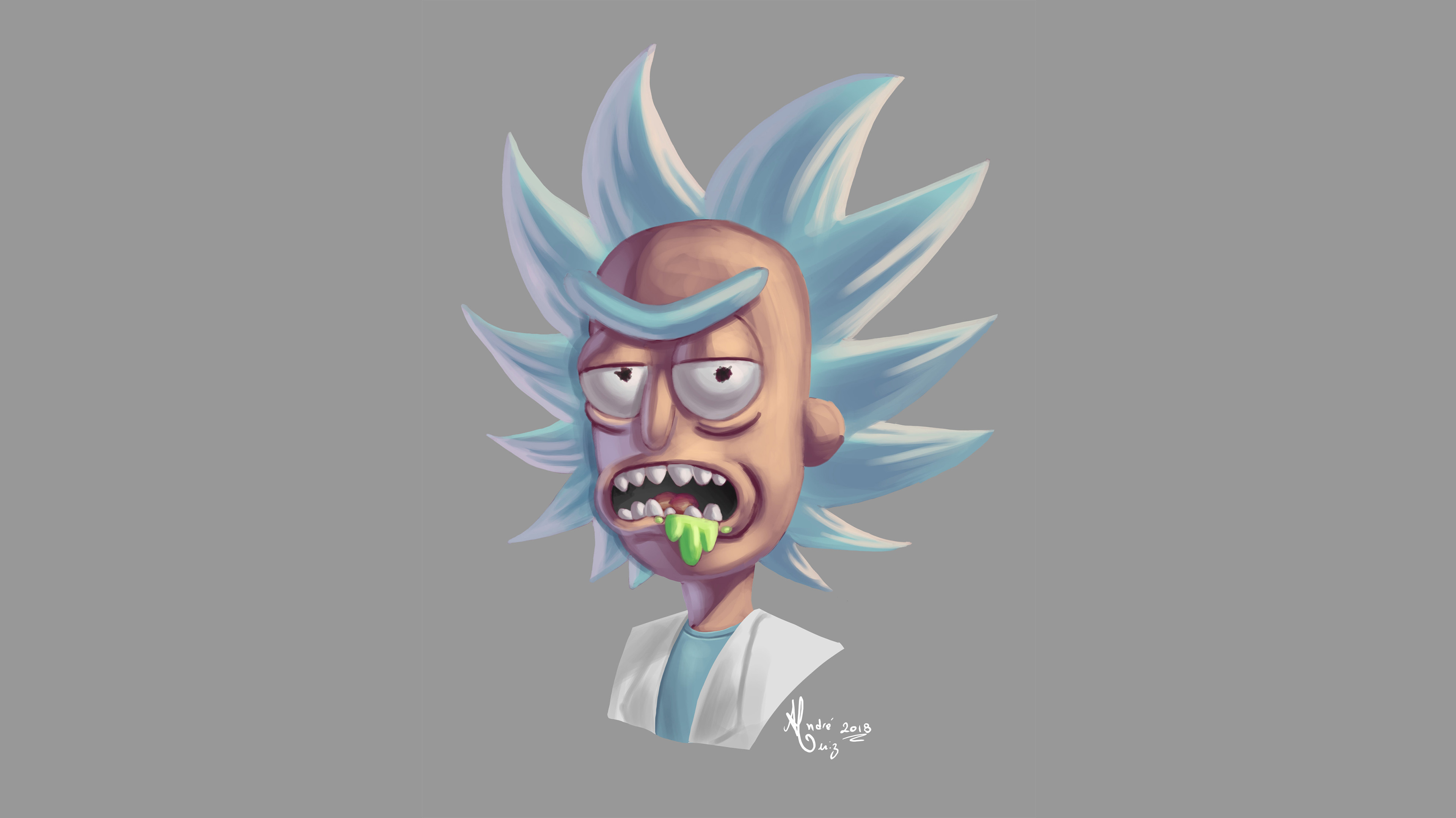 Rick Sanchez Fight In Rick And Morty Wallpapers