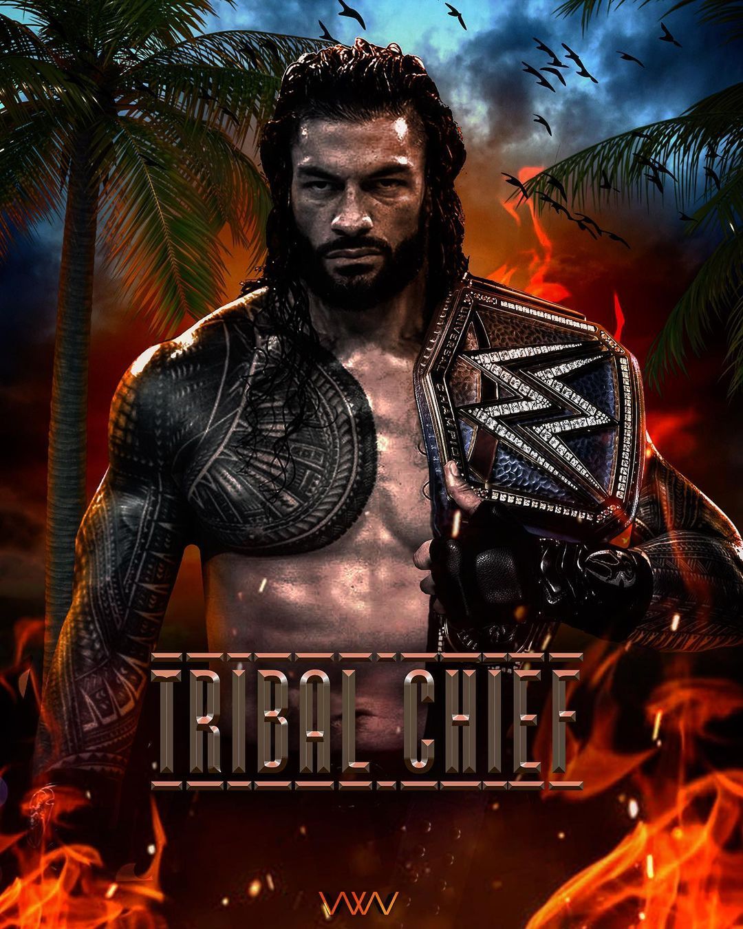 Roman Reigns The Tribal Chief Wallpapers