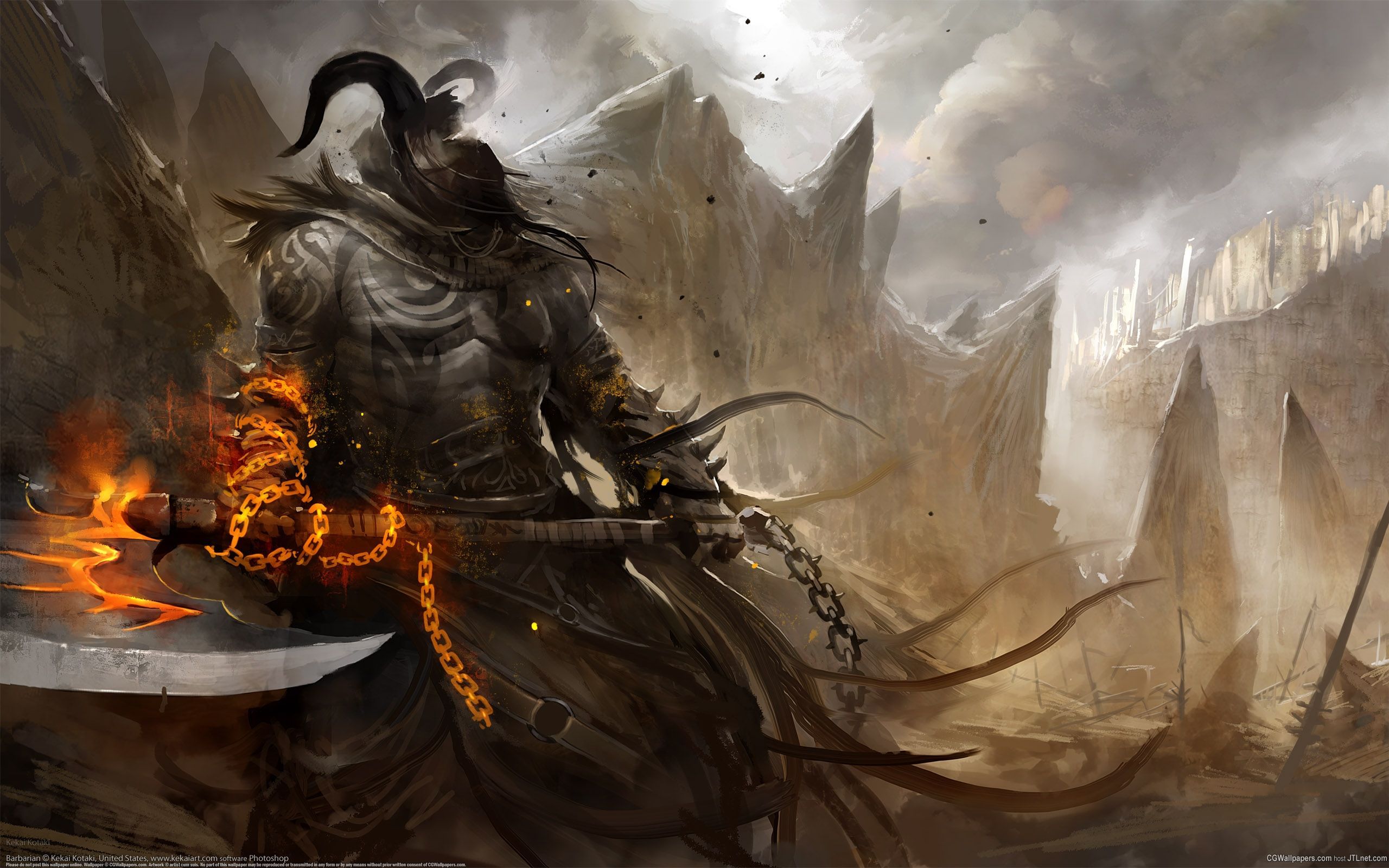 Shield Warrior Viking Fantasy Art Wallpapers