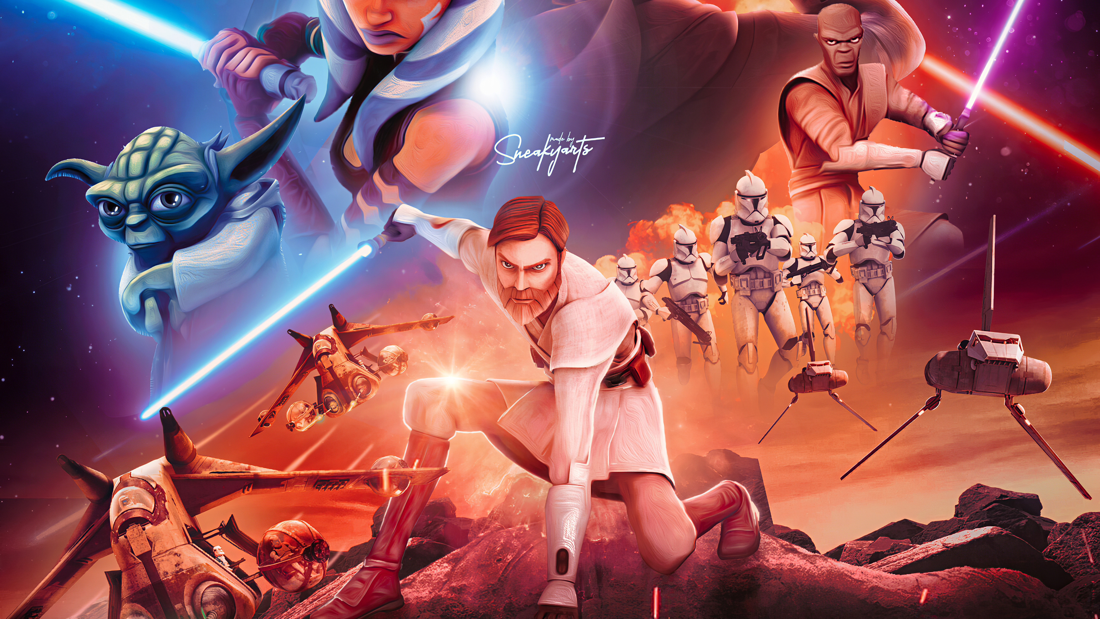 Star Wars The Clone Wars Tv Show Wallpapers