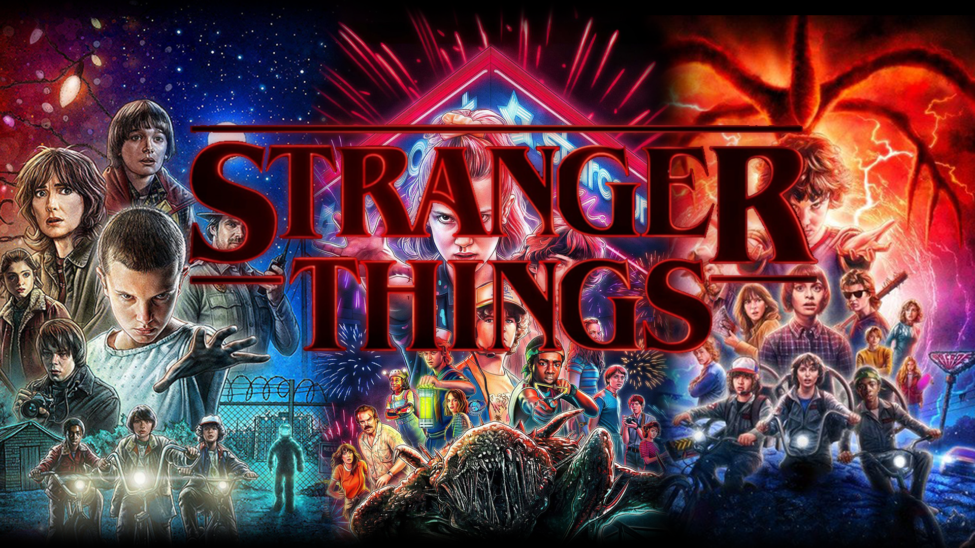 Stranger Things Neon Art Wallpapers