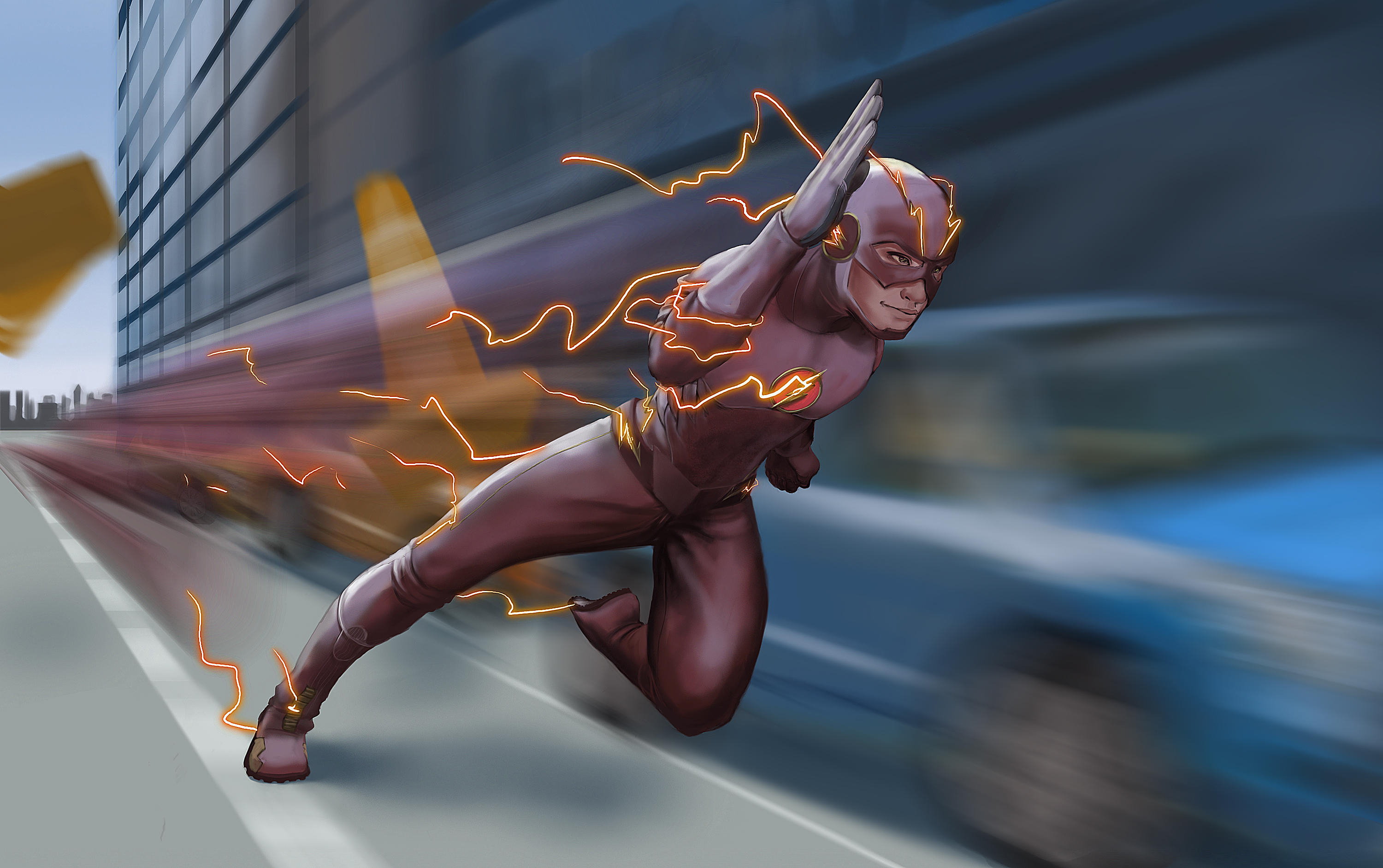 Supergirl And Flash Run Wallpapers