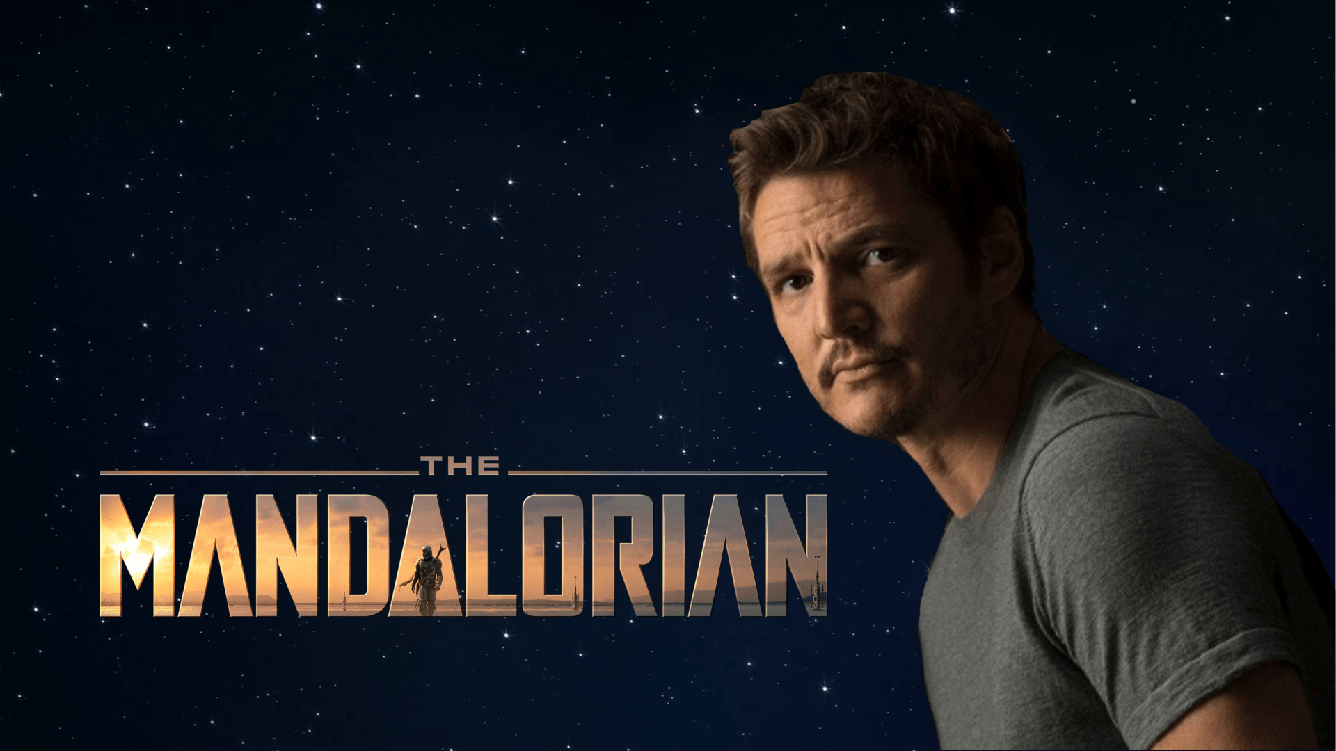 The Mandalorian Pedro Pascal Poster Wallpapers