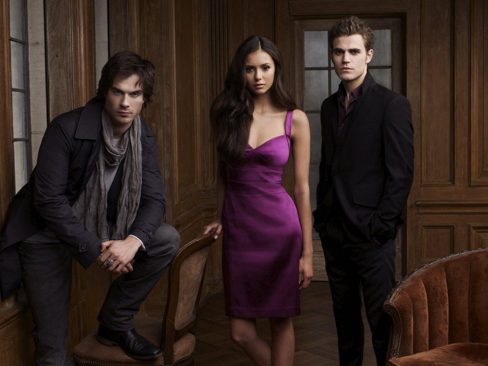 The Vampire Diaries, Paul Wesley, Nina Dobrev Wallpapers