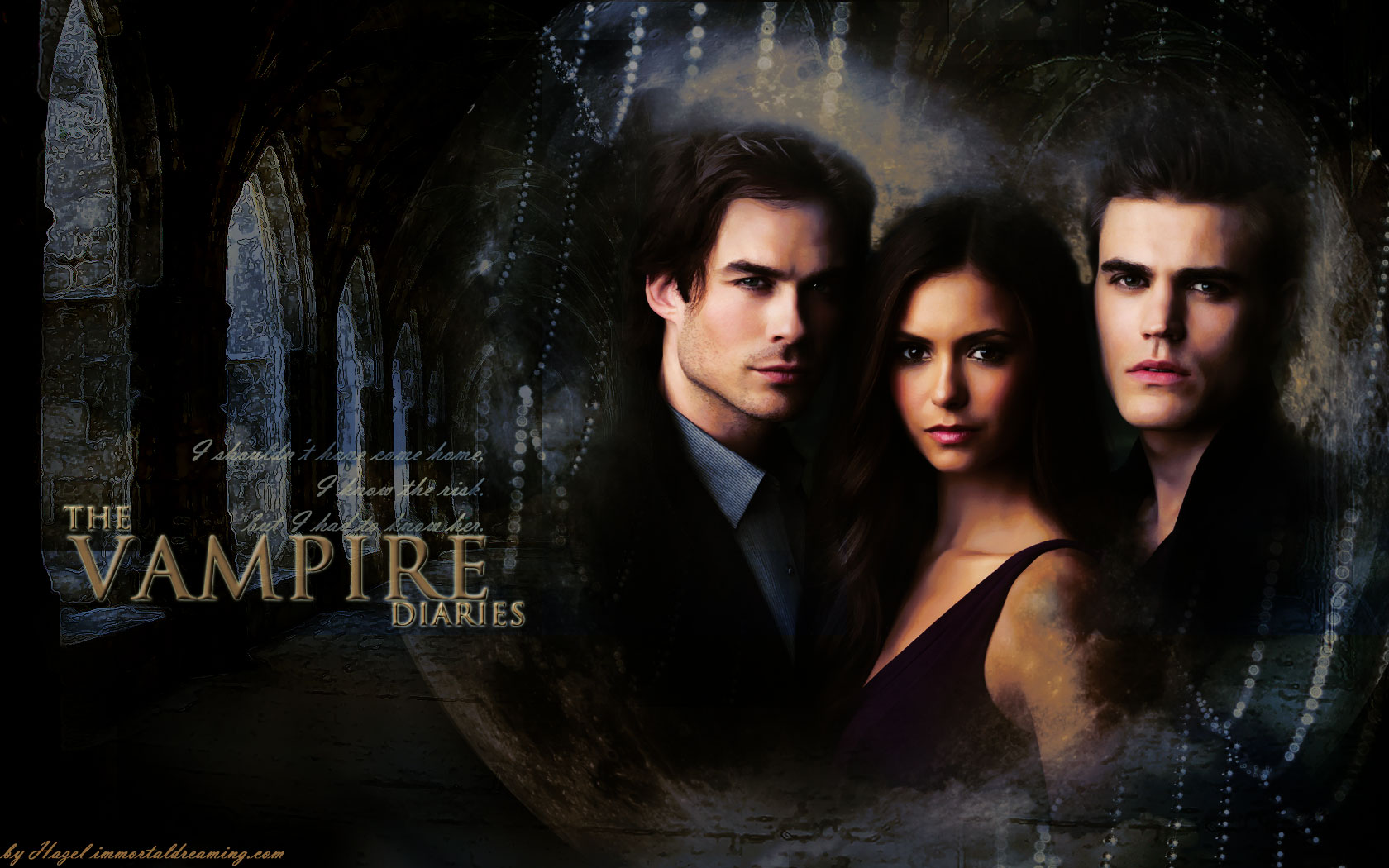 The Vampire Diaries, Paul Wesley, Nina Dobrev Wallpapers