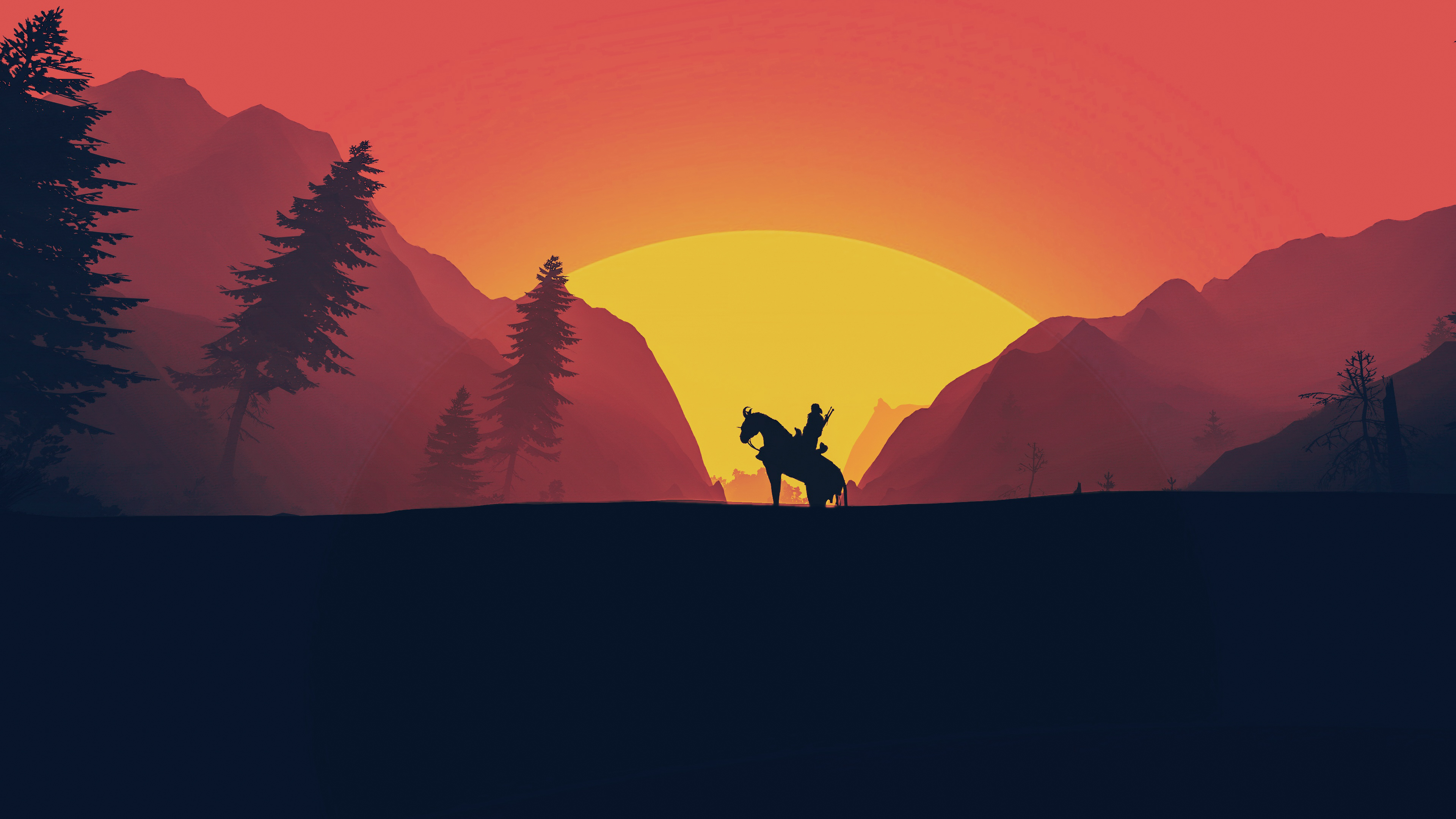 The Witcher Series Minimal Wallpapers