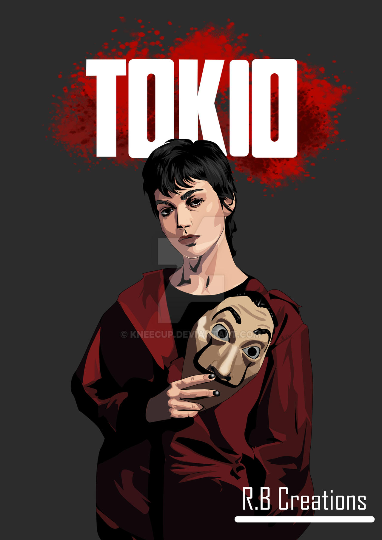 Tokyo Money Heist Illustration Wallpapers