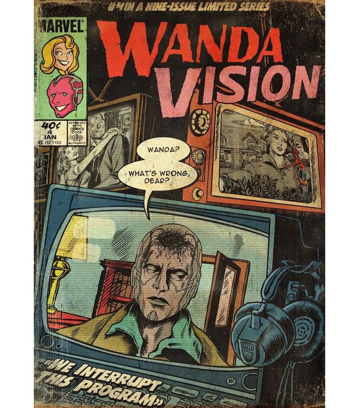 Wandavision Comic Art Wallpapers