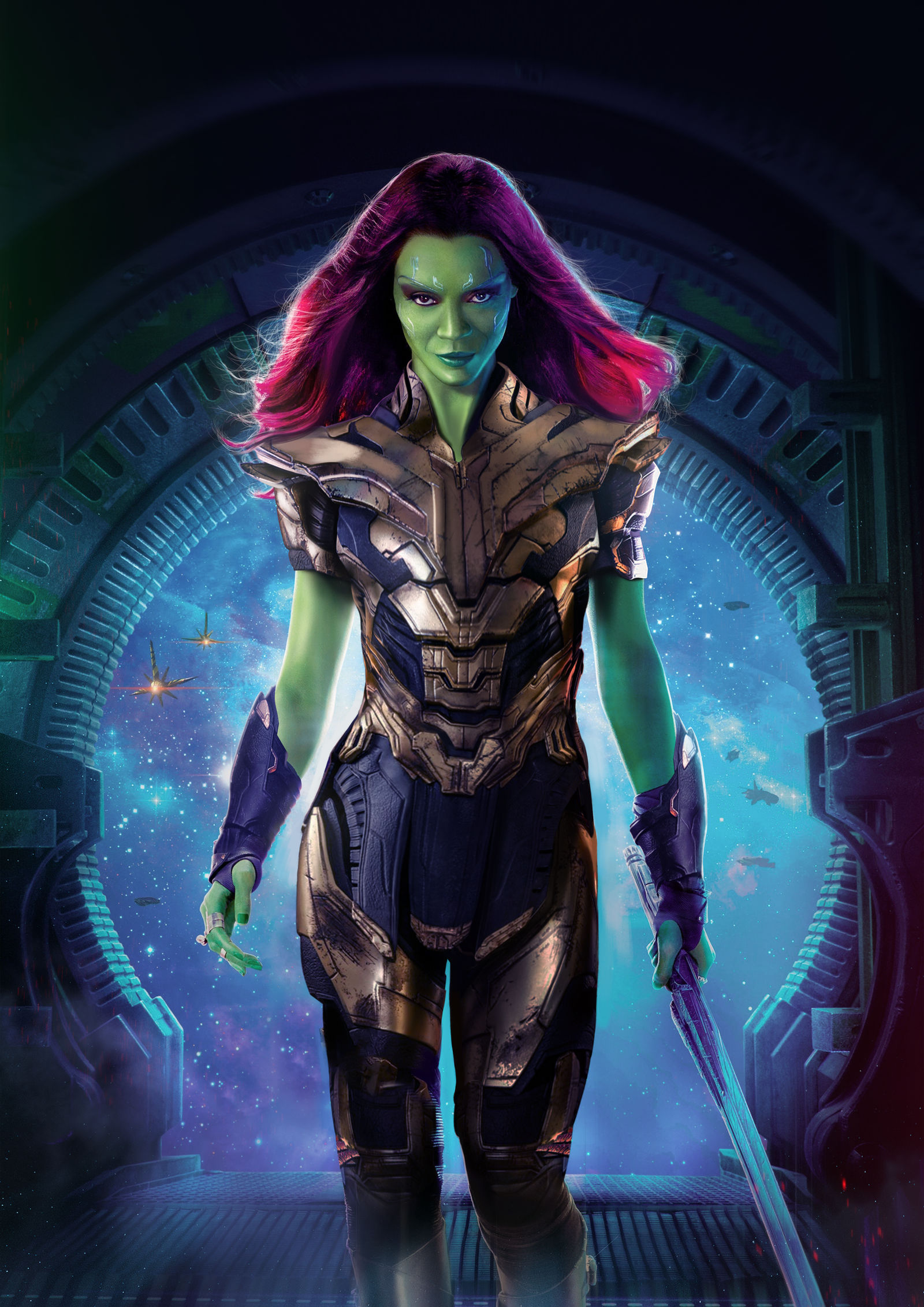 What If Gamora As Thanos Wallpapers