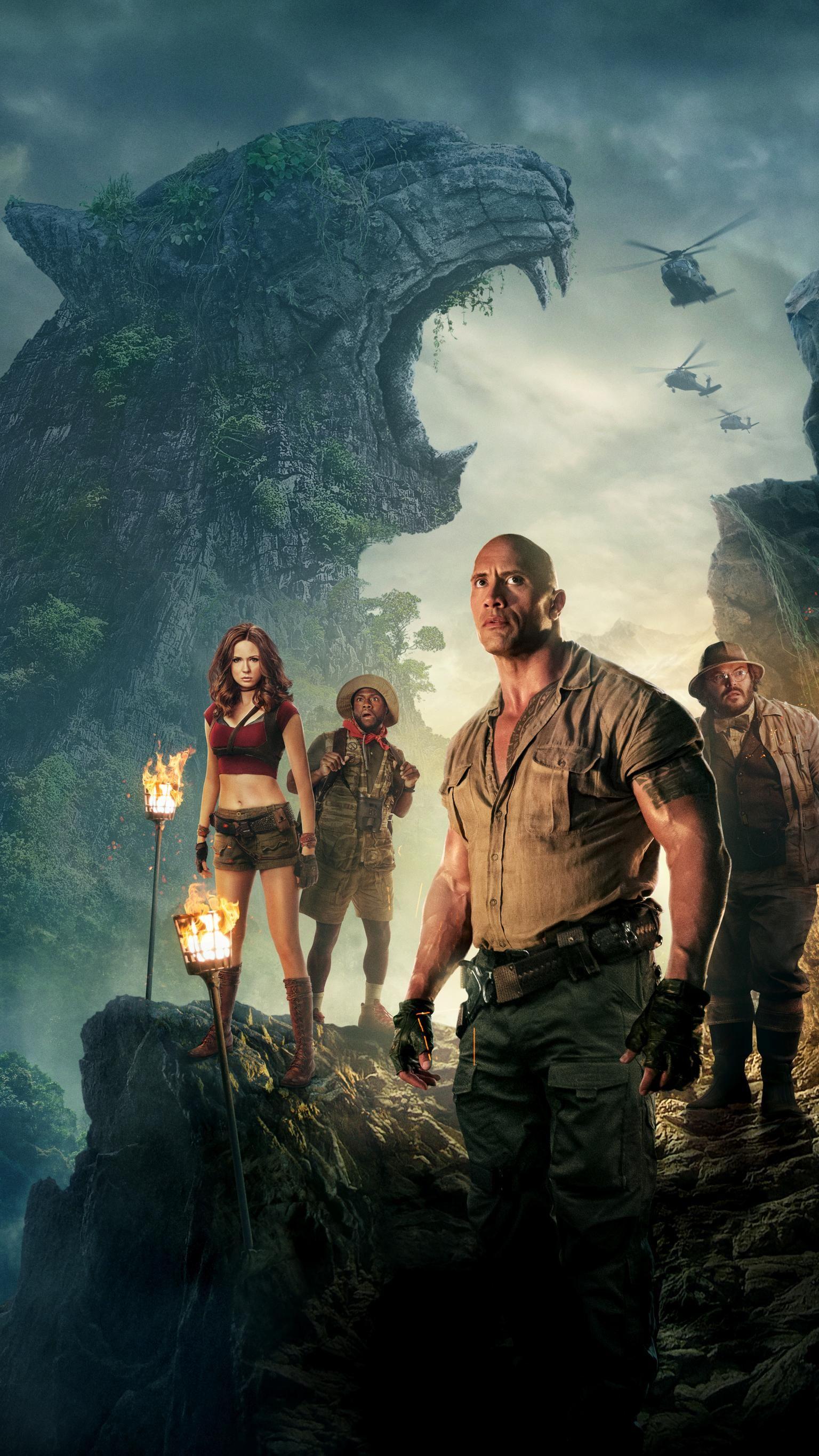 4K Jumanji 2019 Movie Cast Wallpapers