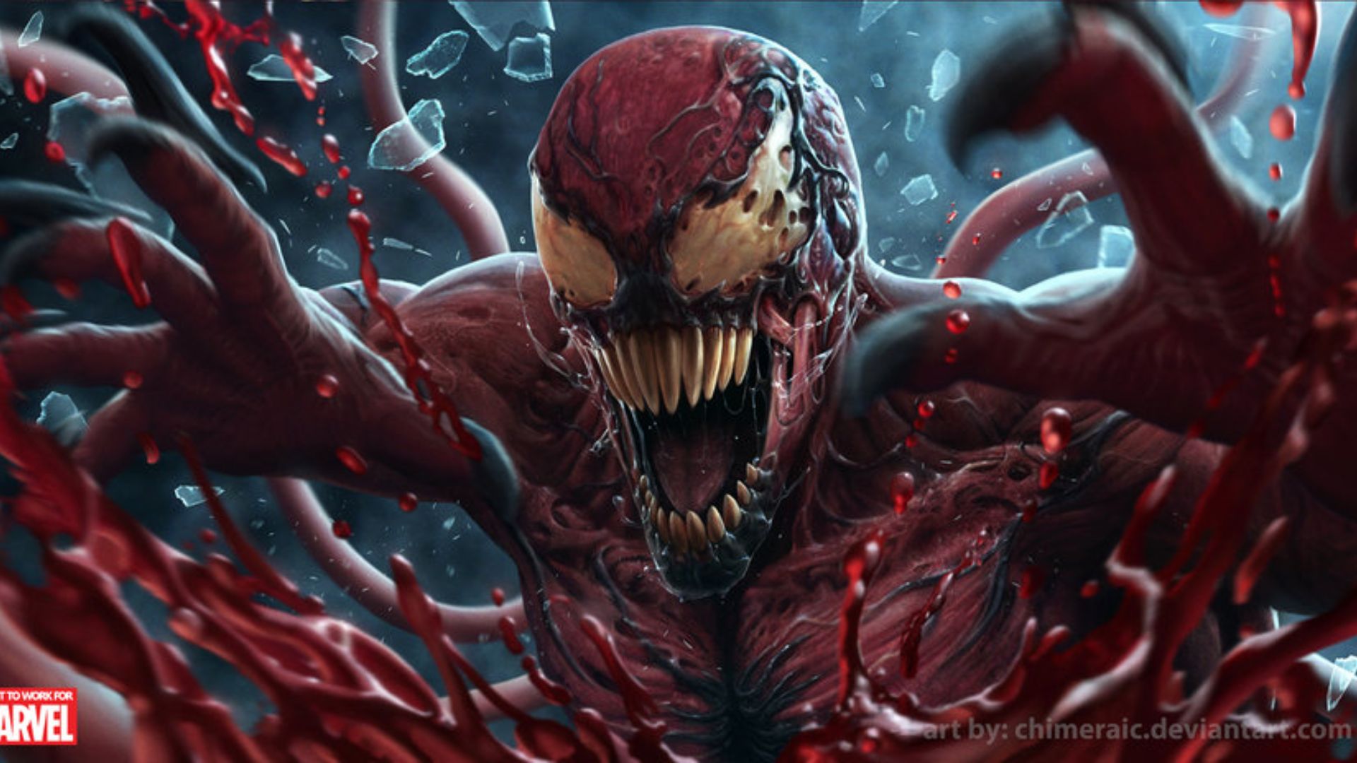 4K Venom Let There Be Carnage Logo Wallpapers