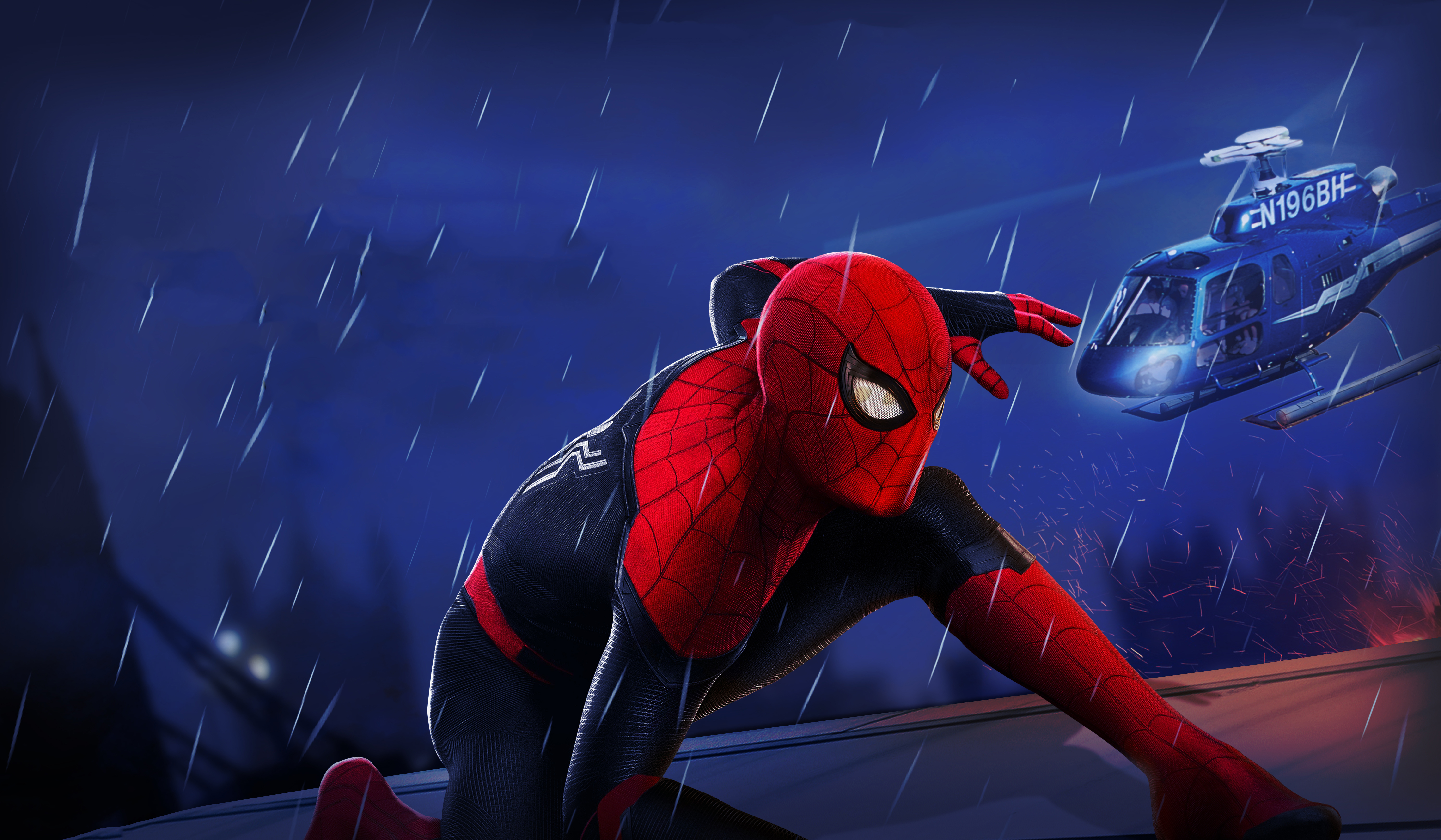 5K Poster Of Spider-Man Far From Home Wallpapers