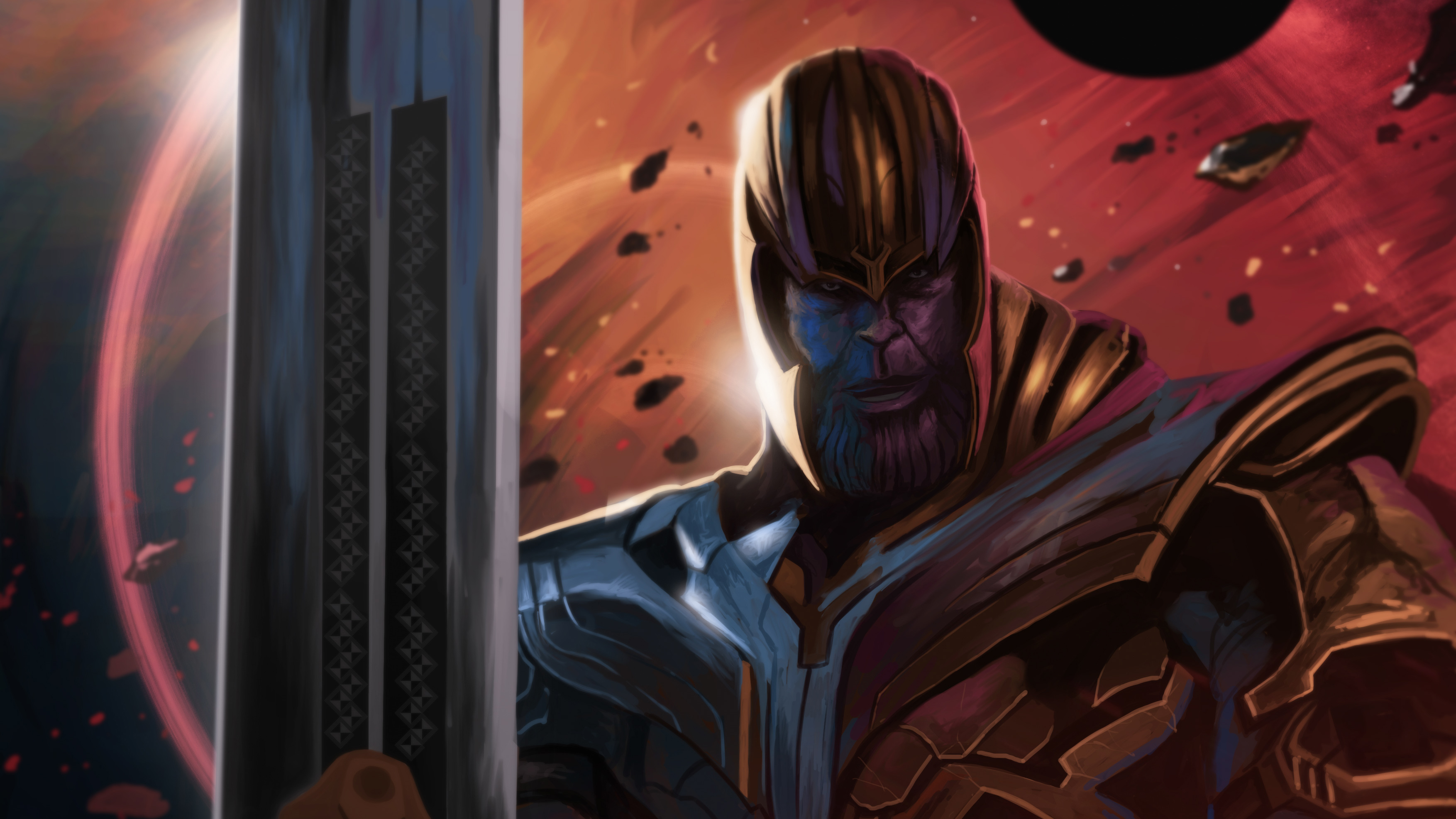 8K Avengers Endgame Thanos Wallpapers