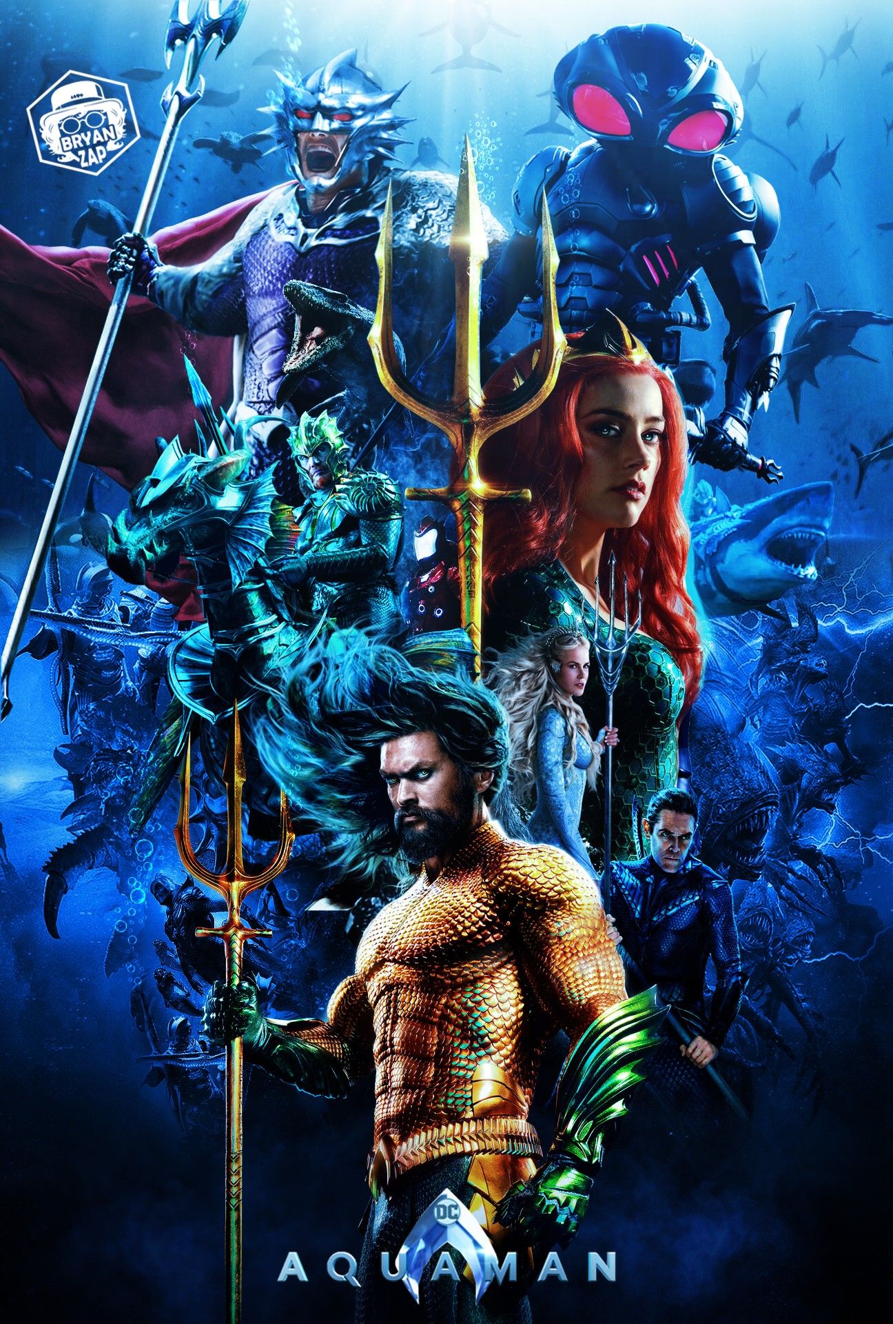 Aquaman 2018 Movie Banner Textless Wallpapers