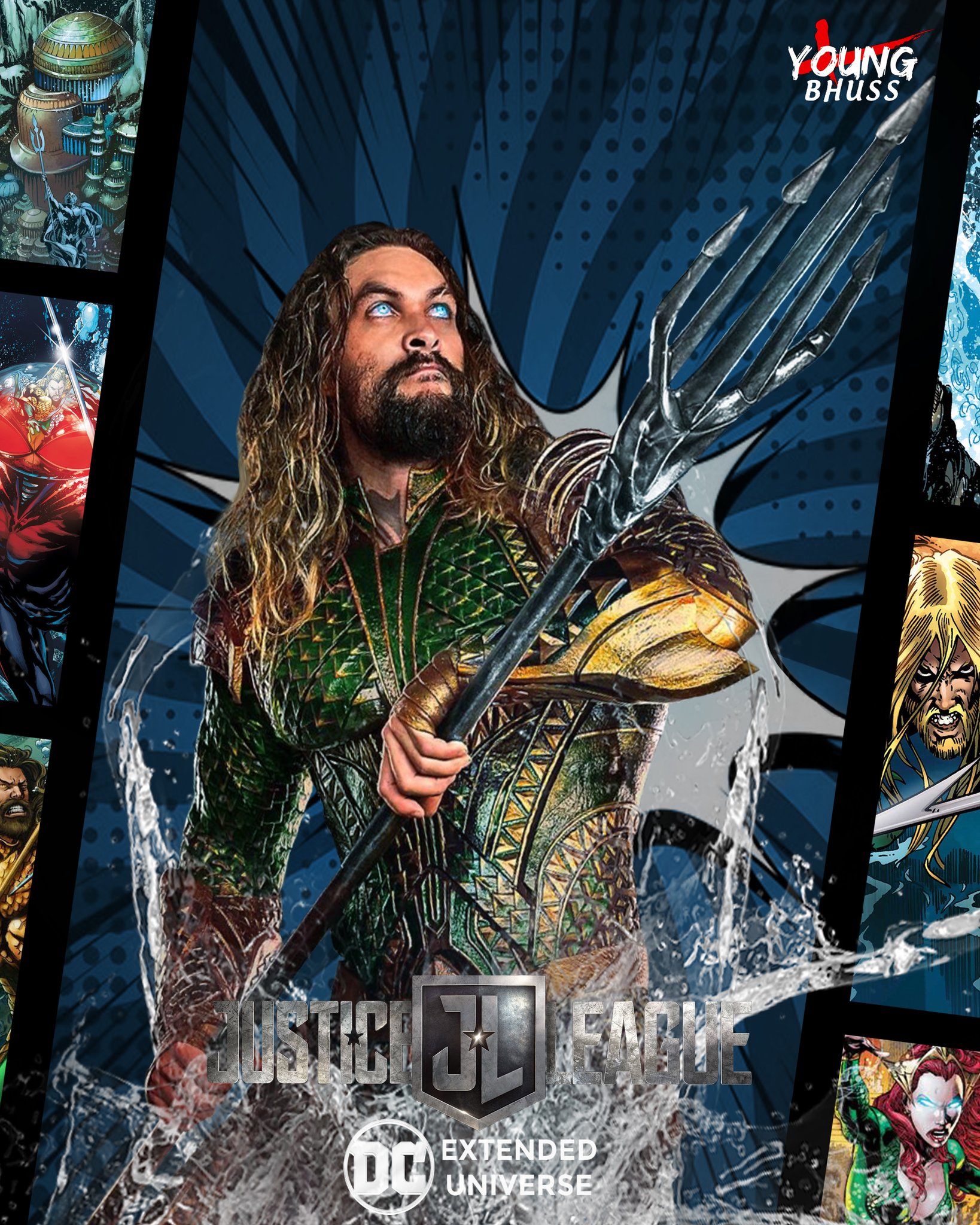 Aquaman 2018 Movie Banner Textless Wallpapers