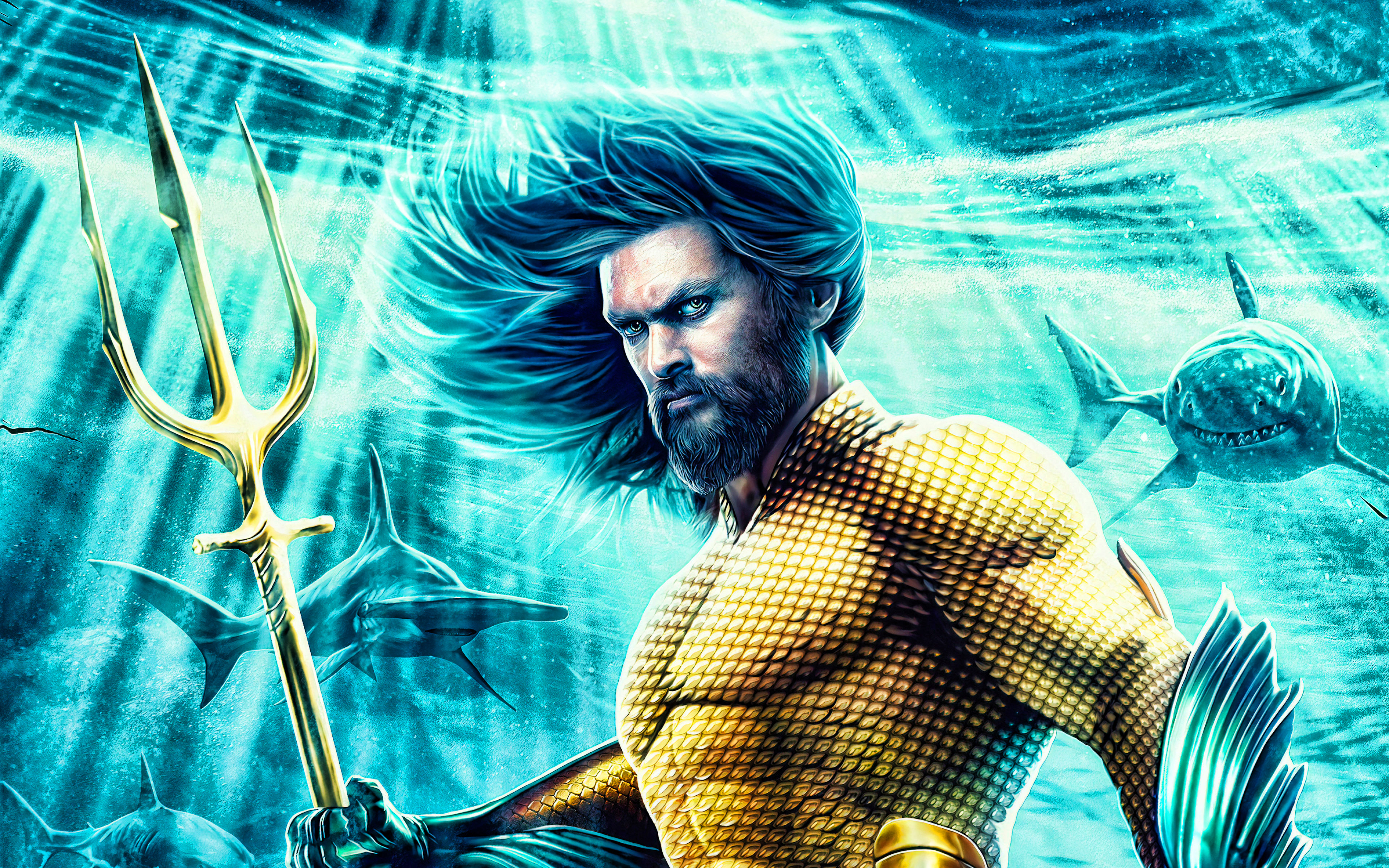 Aquaman Jason Momoa Artwork Wallpapers