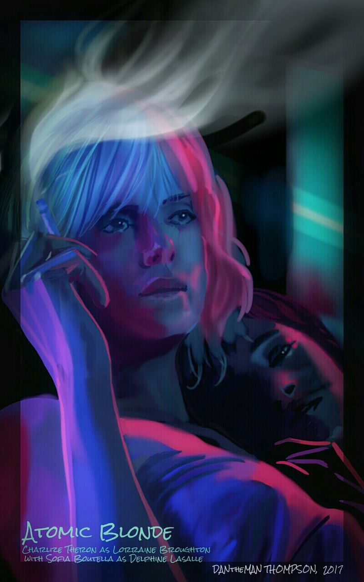 Atomic Blonde Warrior Woman Art Wallpapers