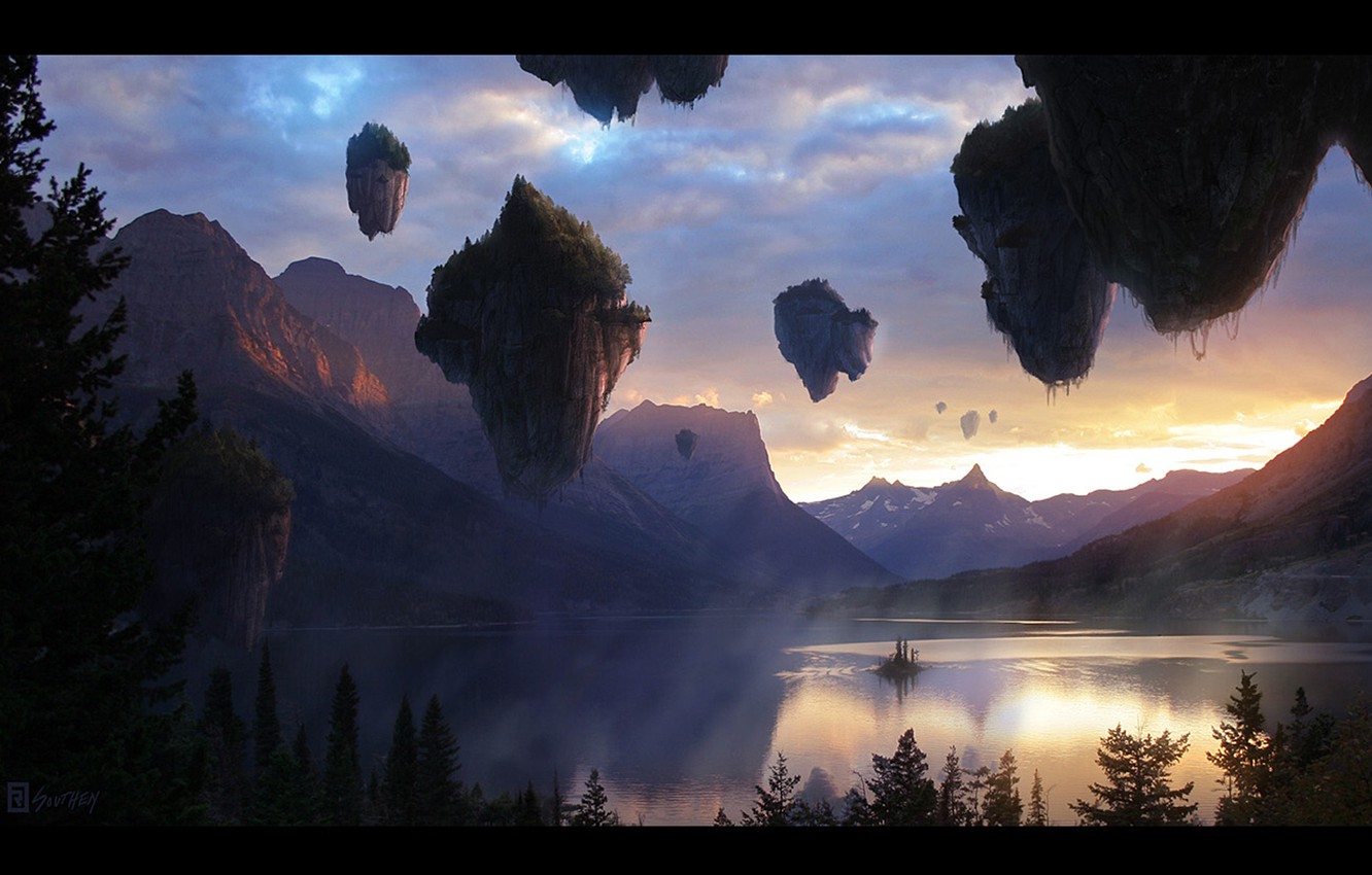 Avatar Floating  Mountains Wallpapers