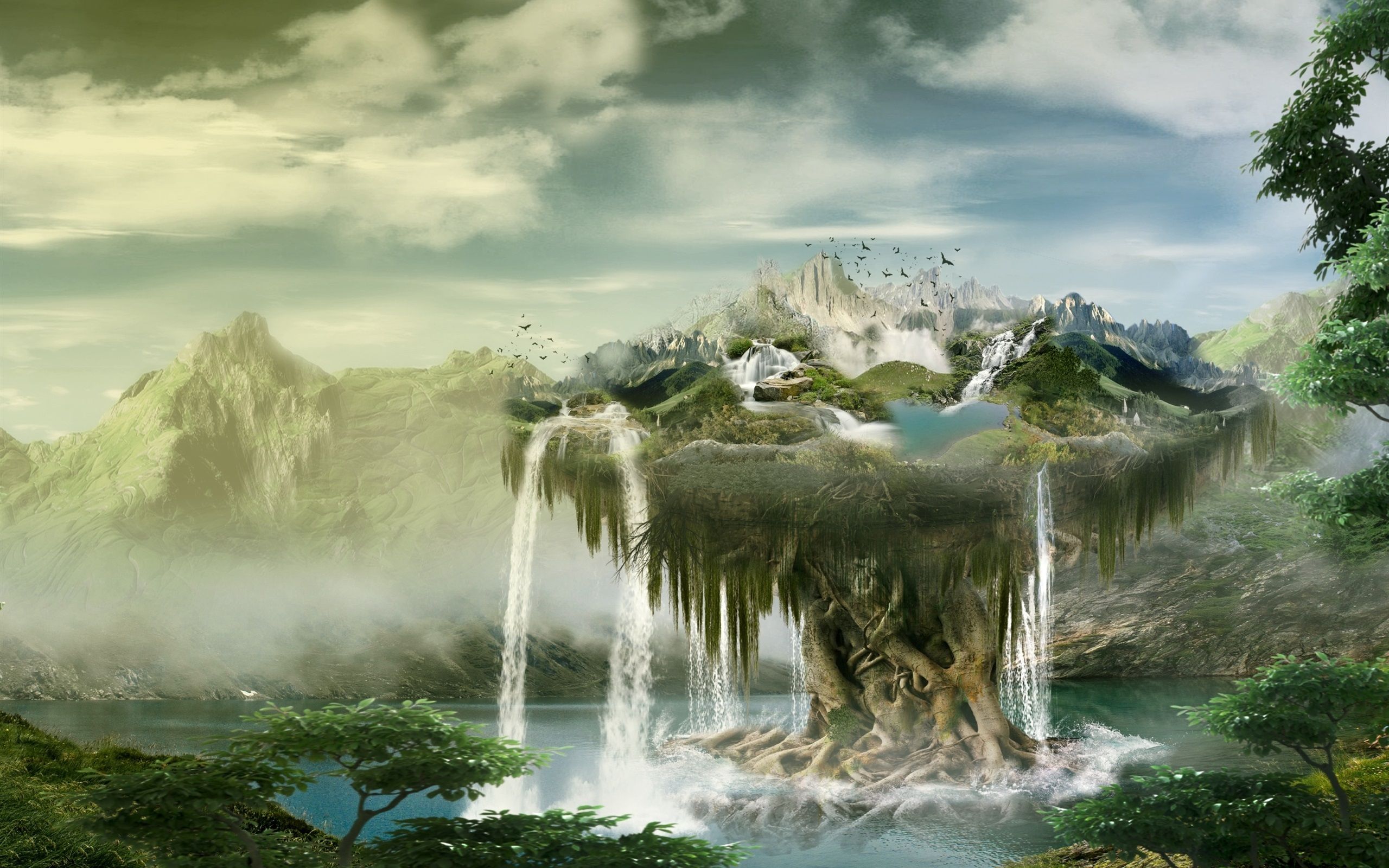 Avatar Floating  Mountains Wallpapers