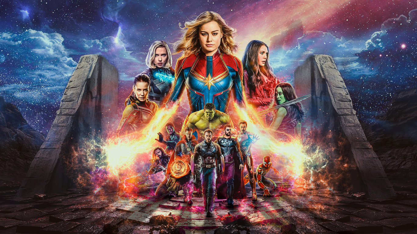 Avengers Endgame Captain Marvel Artwork 2018 Wallpapers