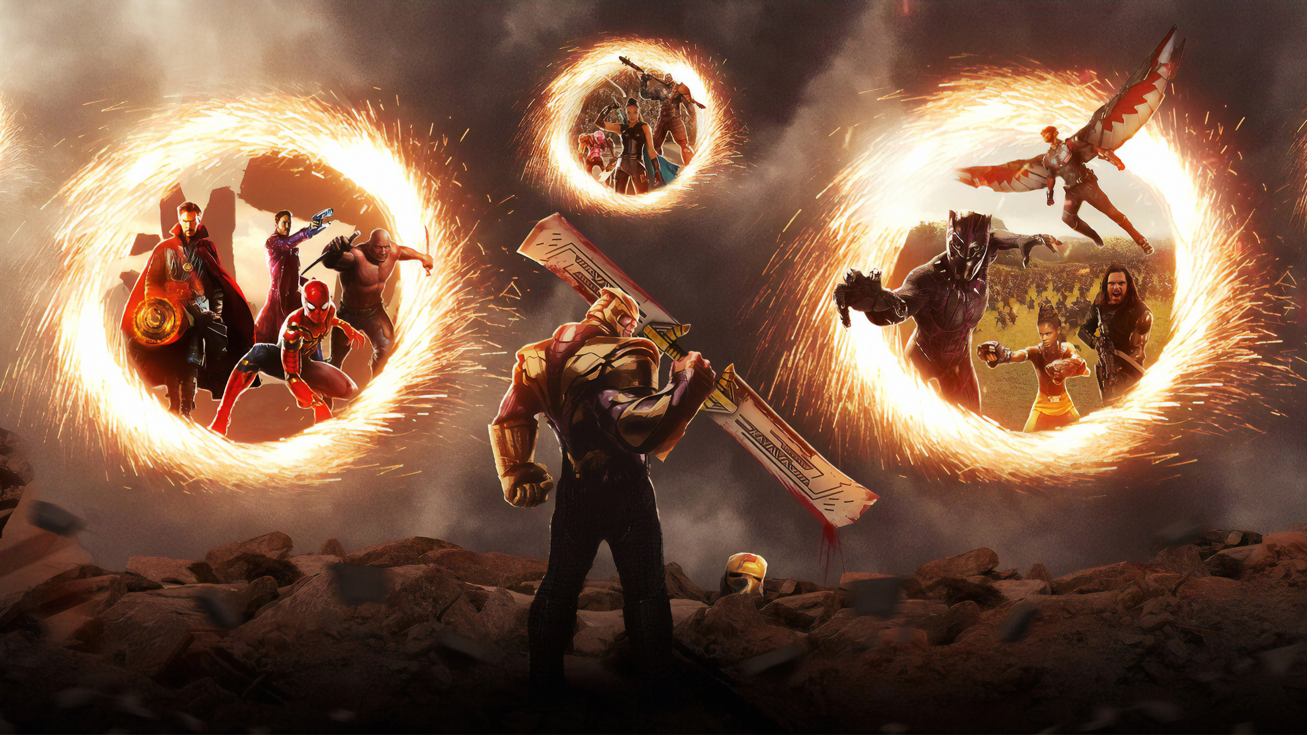 Avengers Endgame Final Battle Artwork Wallpapers