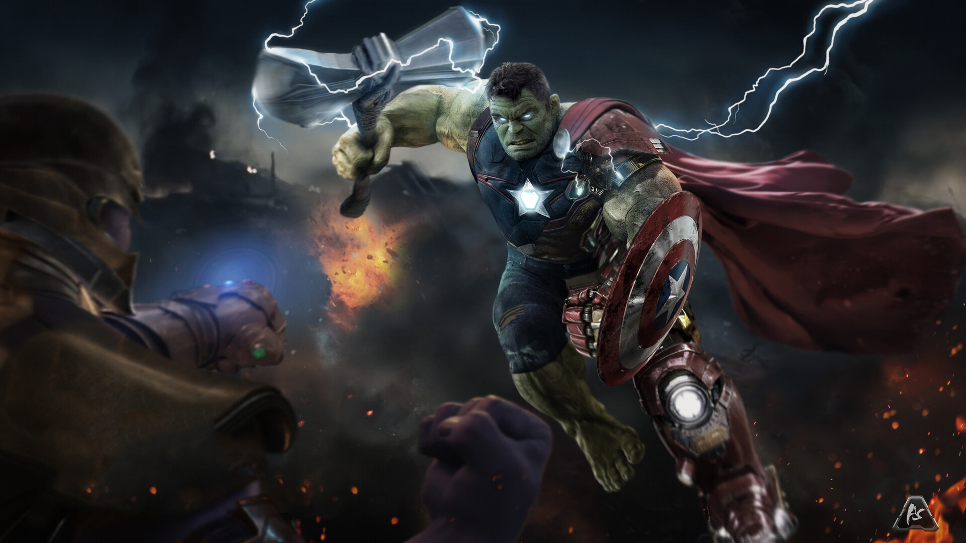 Avengers Endgame Hulk Poster Art Wallpapers