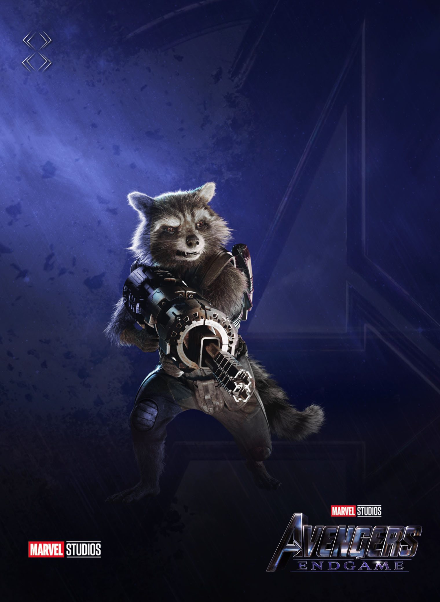 Avengers Endgame Rocket Raccoon Poster Art Wallpapers