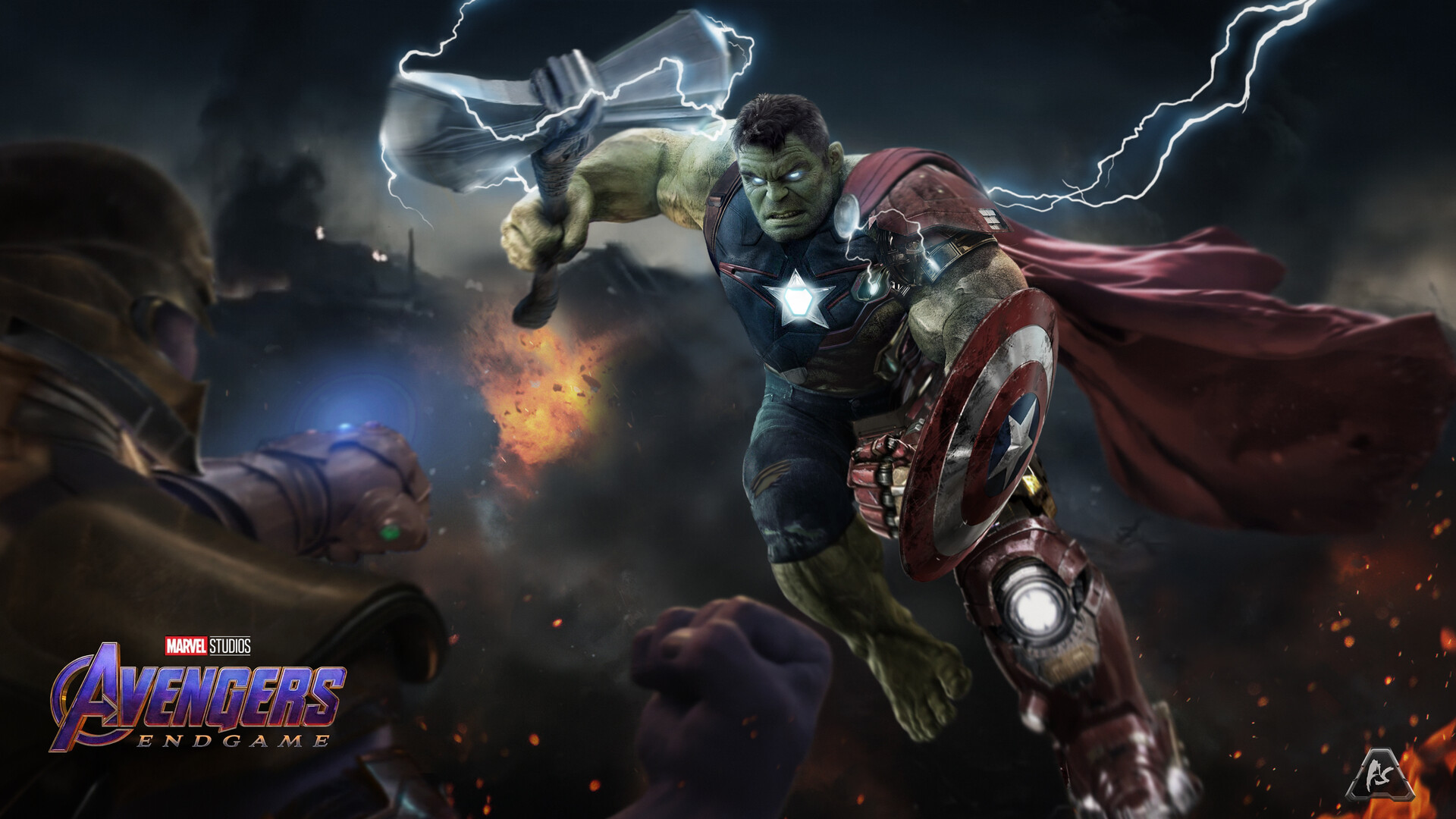 Avengers Endgame War Scene Fanart Wallpapers