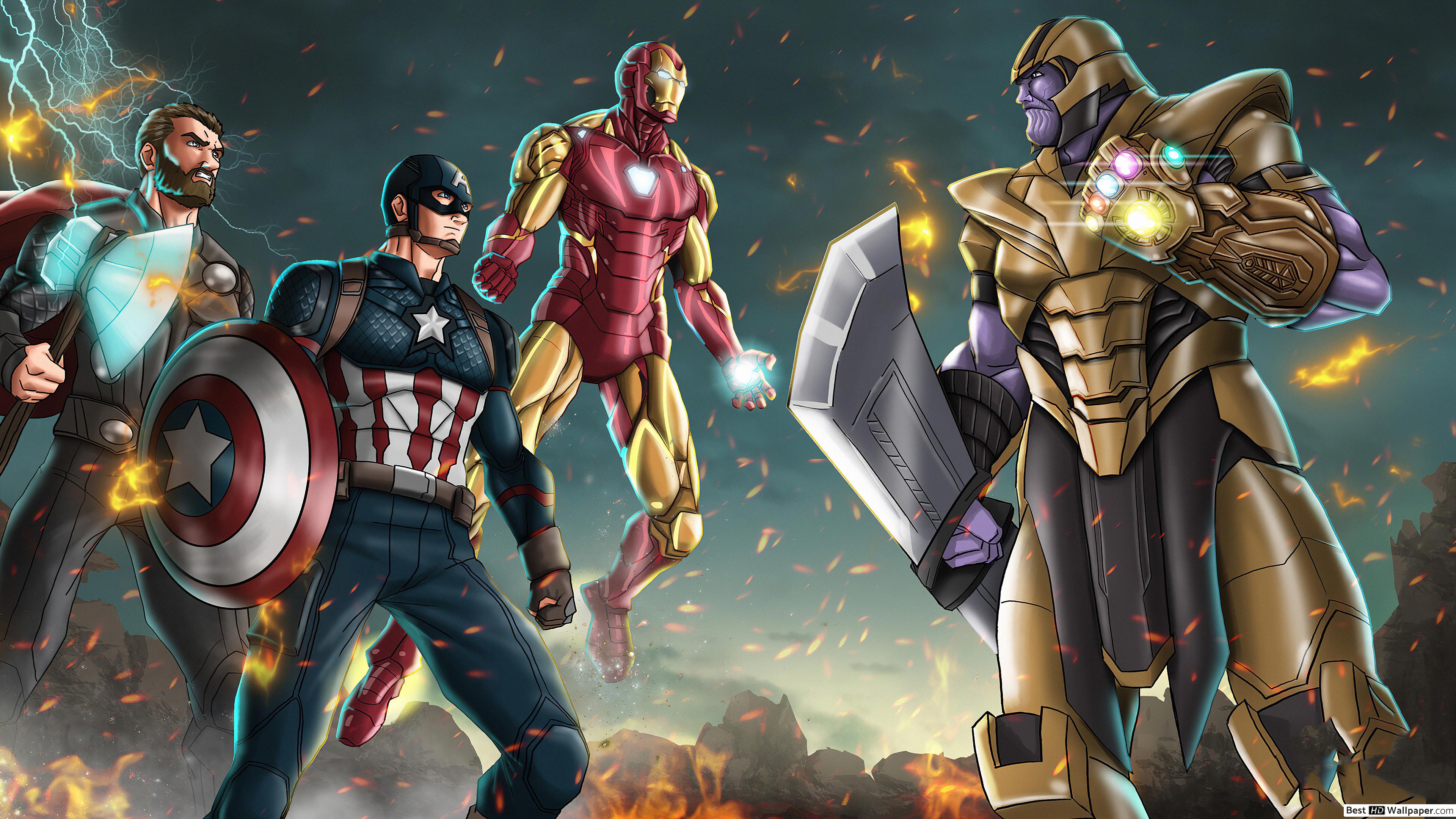 Avengers Endgame War Scene Fanart Wallpapers